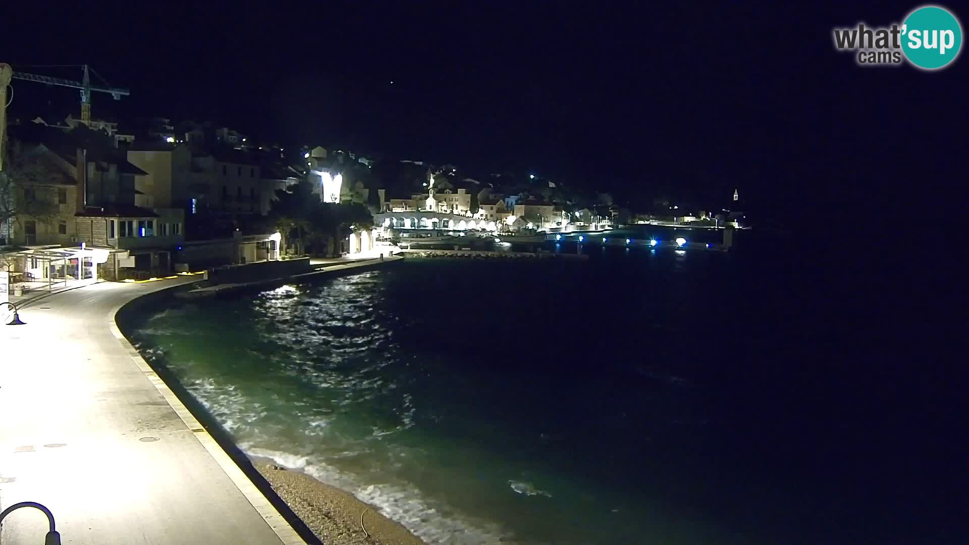 Webcam Bol Centro e Marina – Vista live dal porto di Bol