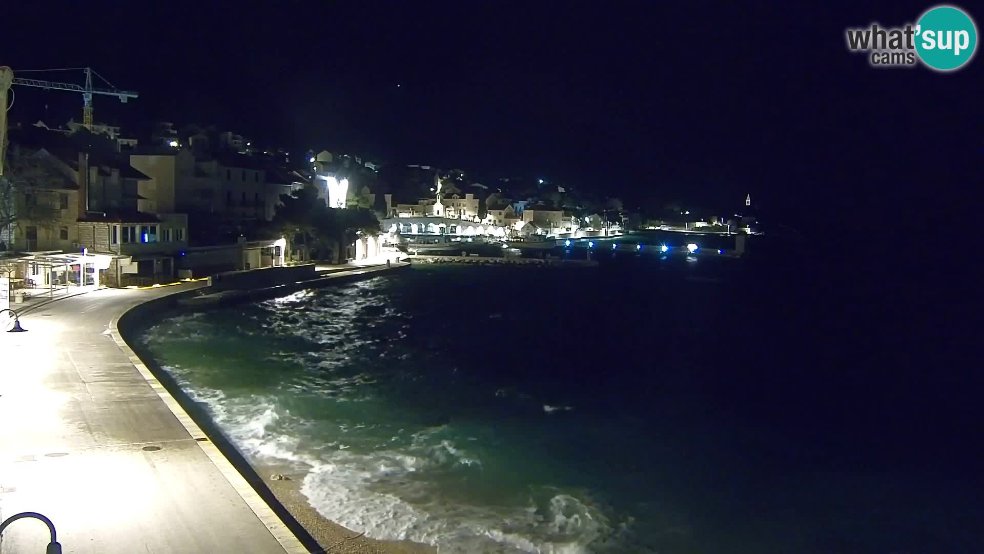 Webcam Bol Centro e Marina – Vista live dal porto di Bol