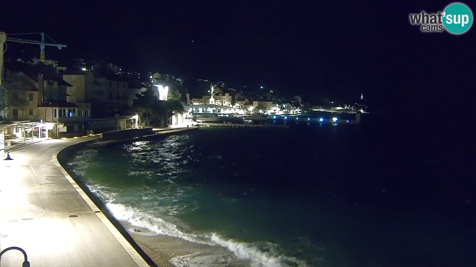 Webcam Bol Centro e Marina – Vista live dal porto di Bol