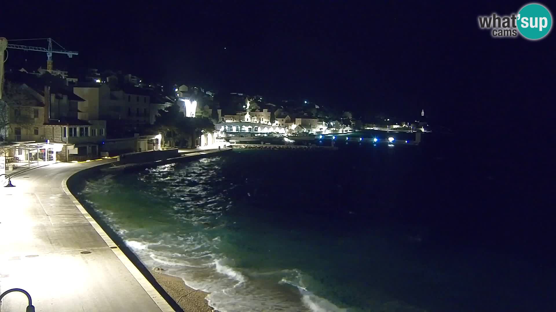 Webcam Bol Centro e Marina – Vista live dal porto di Bol