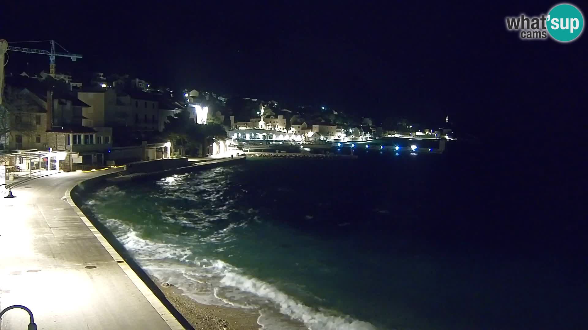 Webcam Bol Centro e Marina – Vista live dal porto di Bol