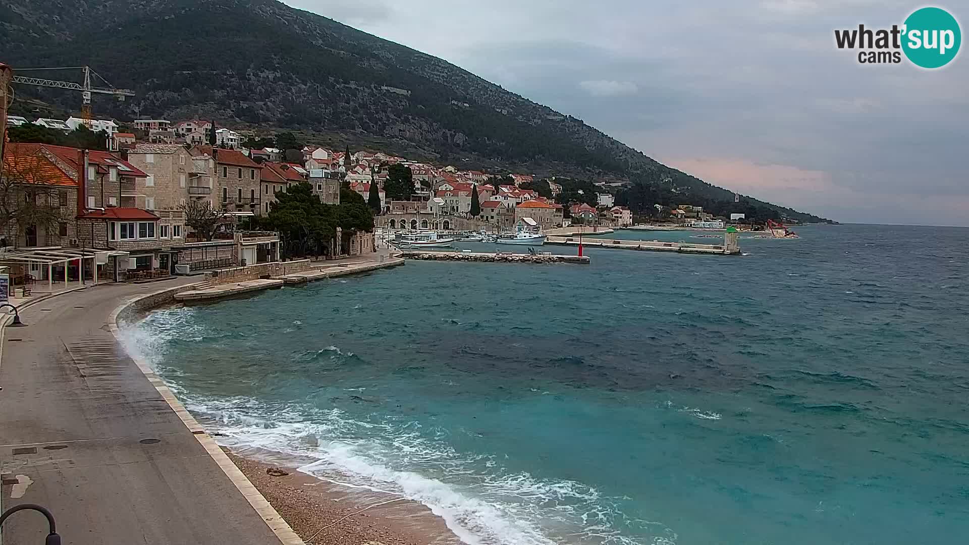Webcam Bol Hafen & Ortszentrum – Liveblick aus Bol auf der Insel Brač