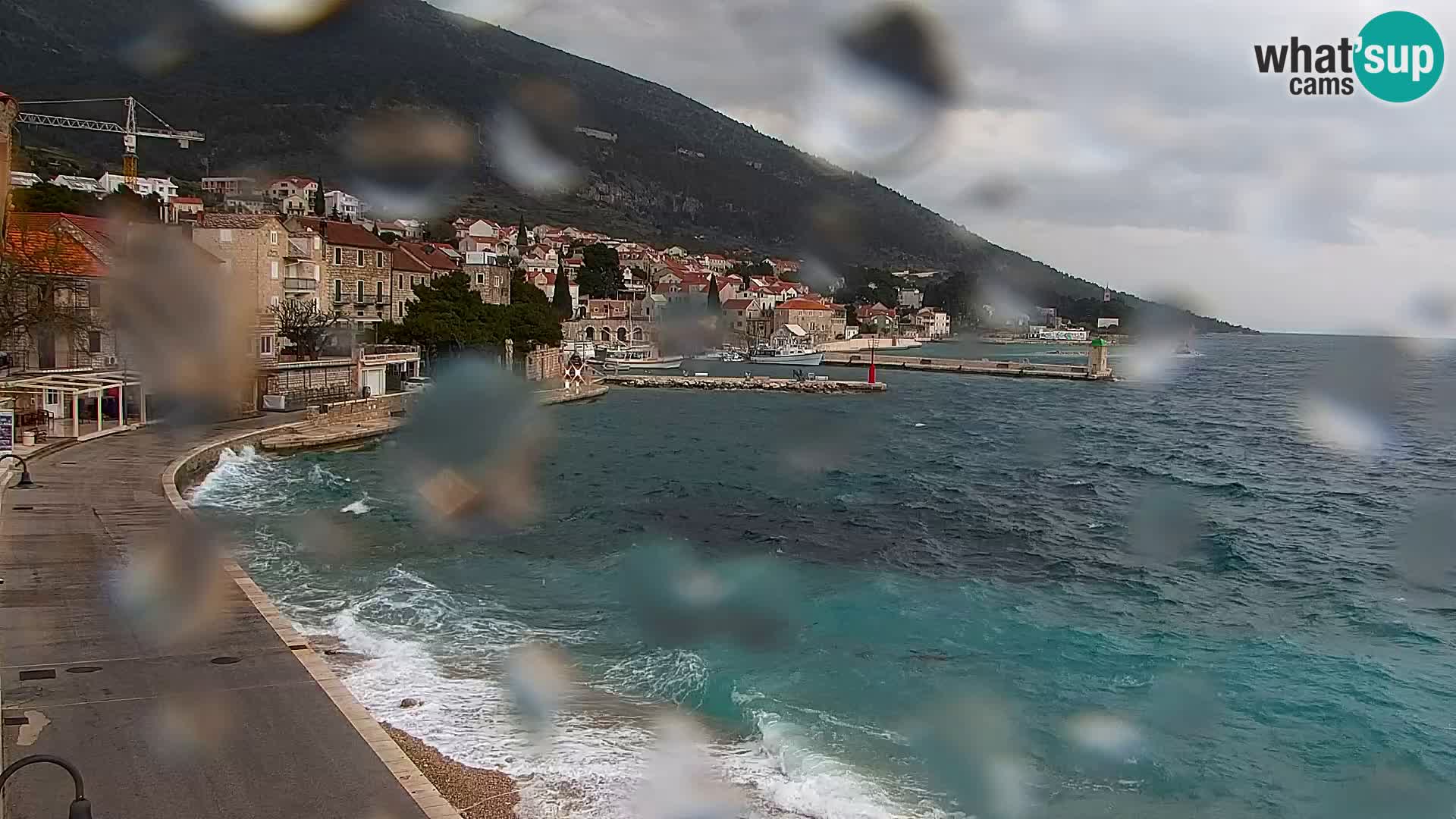 Webcam Bol Centre-Ville & Marina – Vue en direct depuis Bol, île de Brač