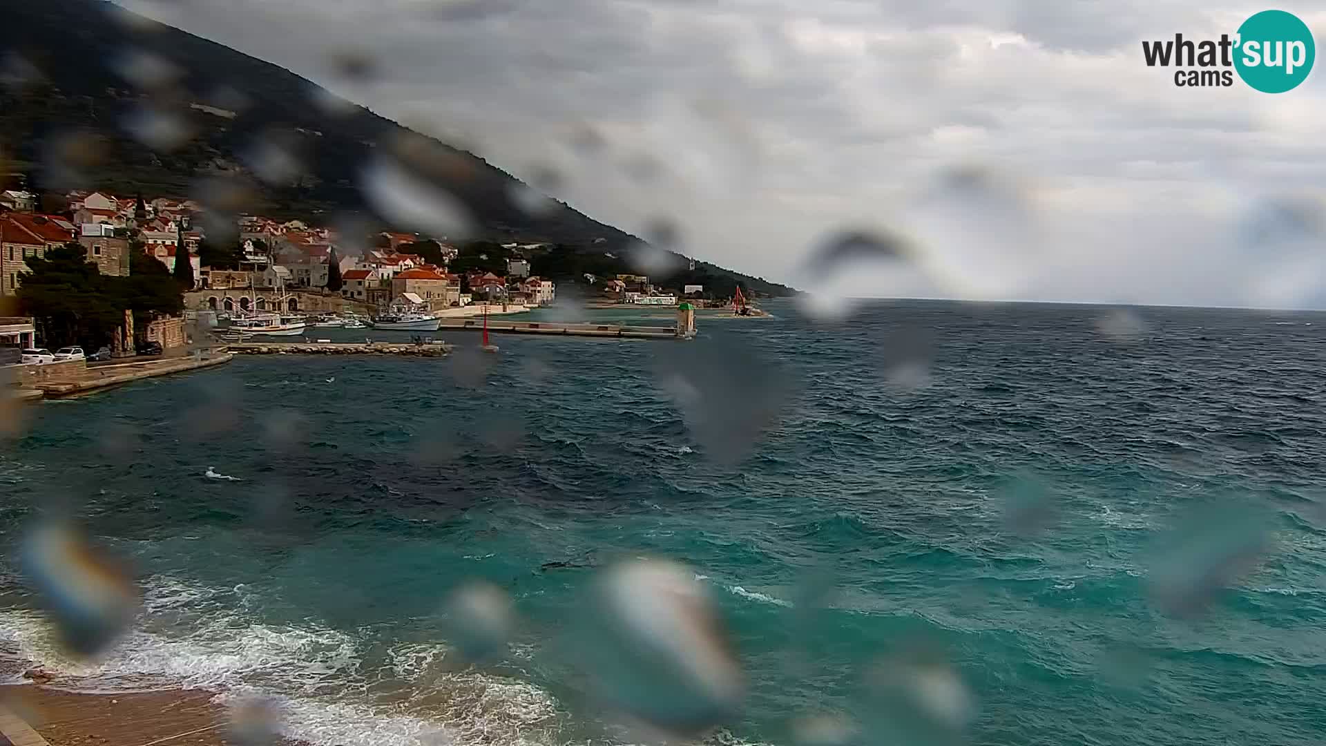 Webcam Bol centre-ville & marina – Vue en direct depuis Bol, île de Brač