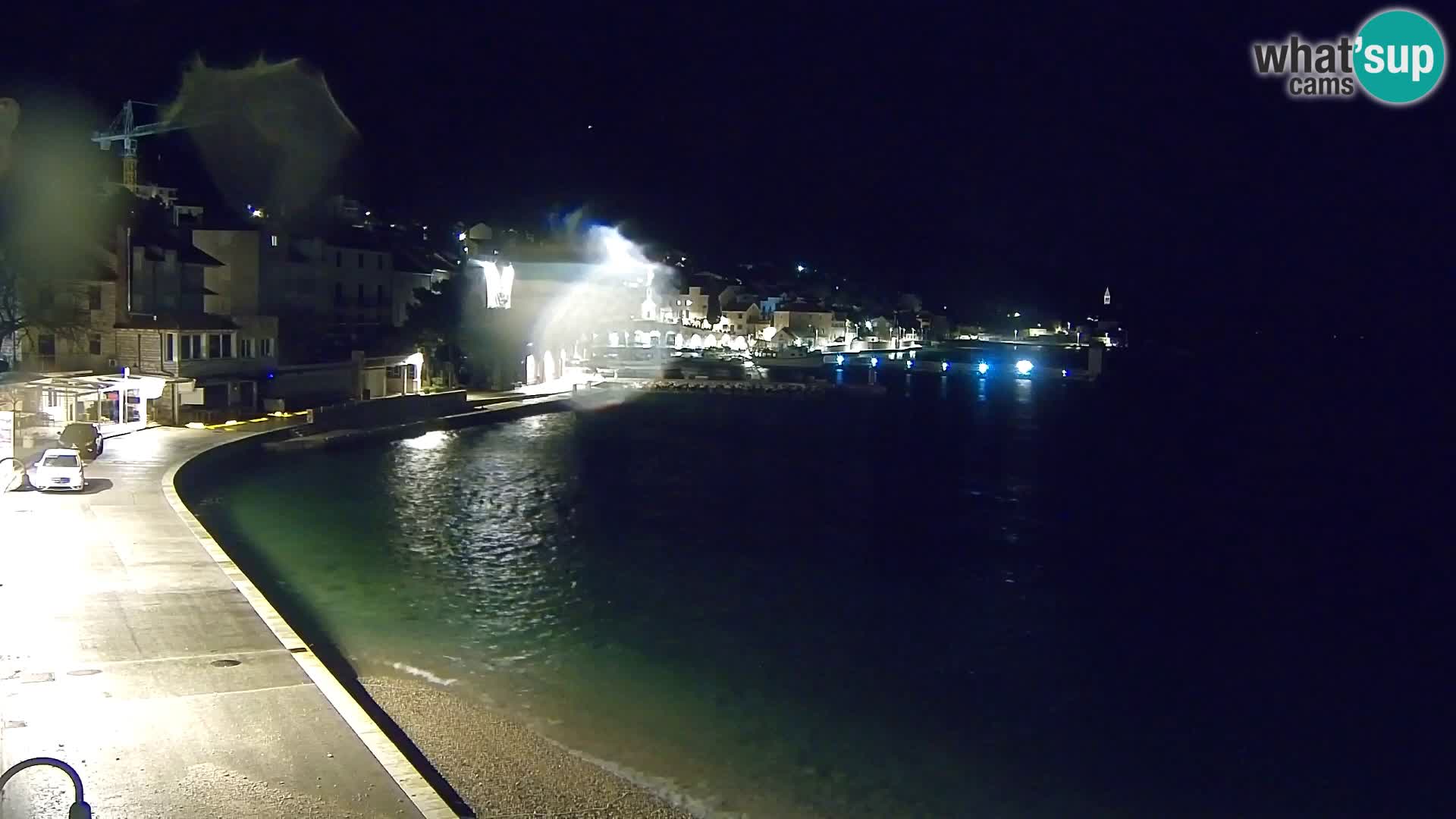 Webcam Bol Centro e Marina – Vista live dal porto di Bol