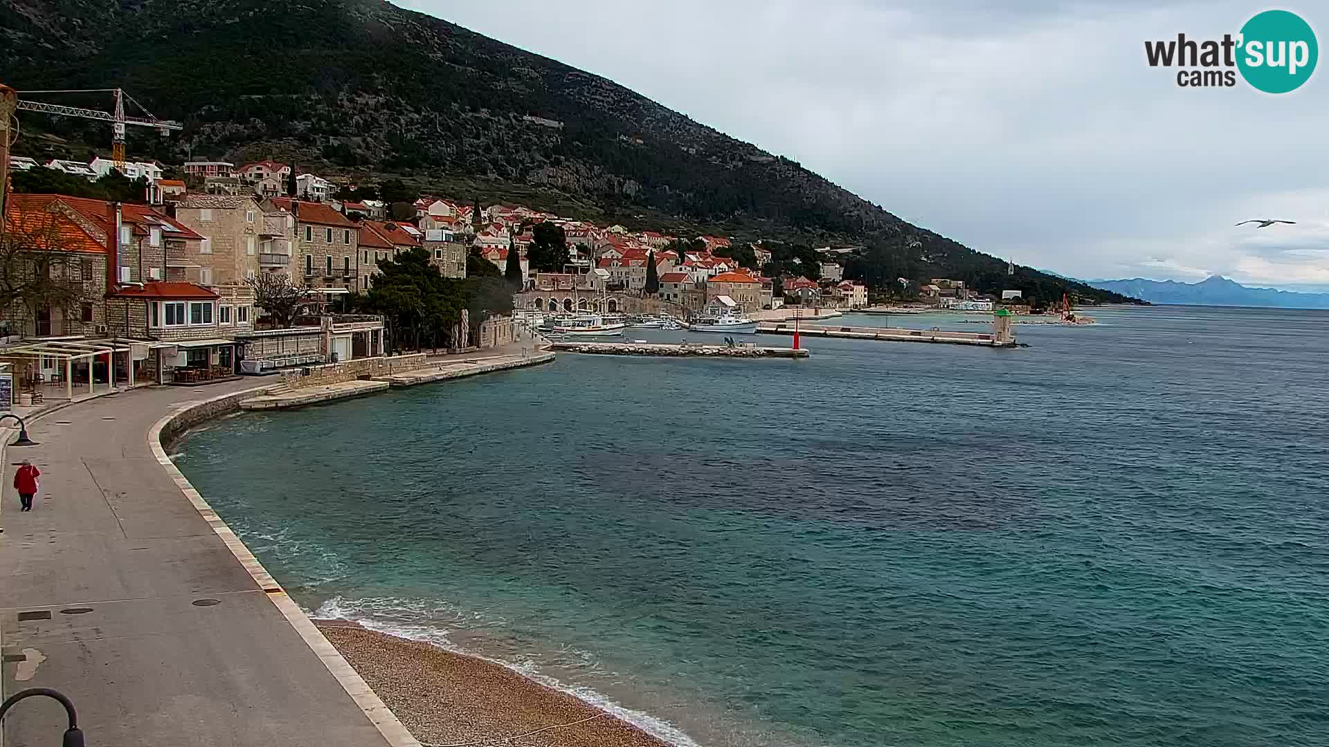 Webcam Bol Hafen & Ortszentrum – Liveblick aus Bol auf der Insel Brač
