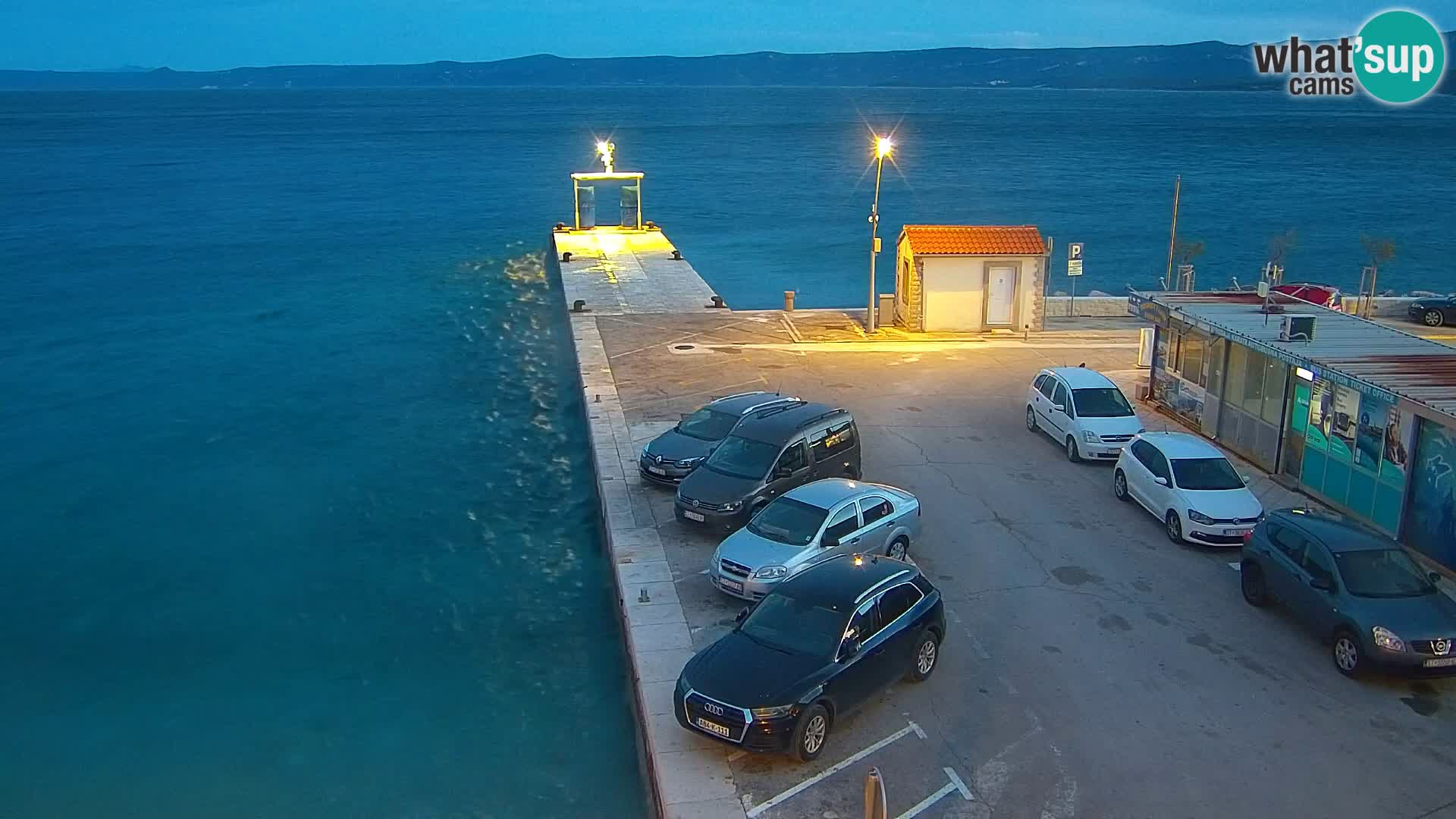 Webcam Bol centre-ville & marina – Vue en direct depuis Bol, île de Brač