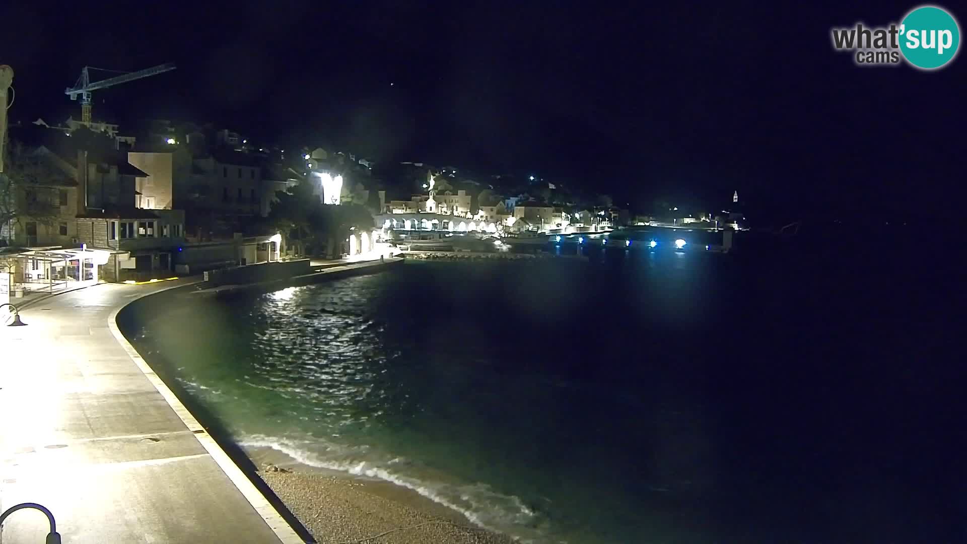 Webcam Bol Centro e Marina – Vista live dal porto di Bol