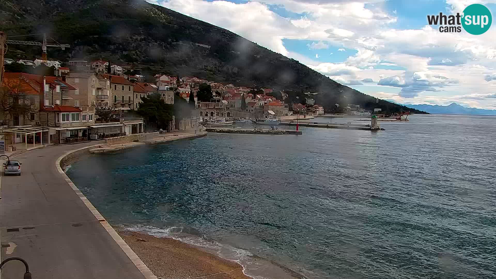 Webcam Bol Centre-Ville & Marina – Vue en direct depuis Bol, île de Brač