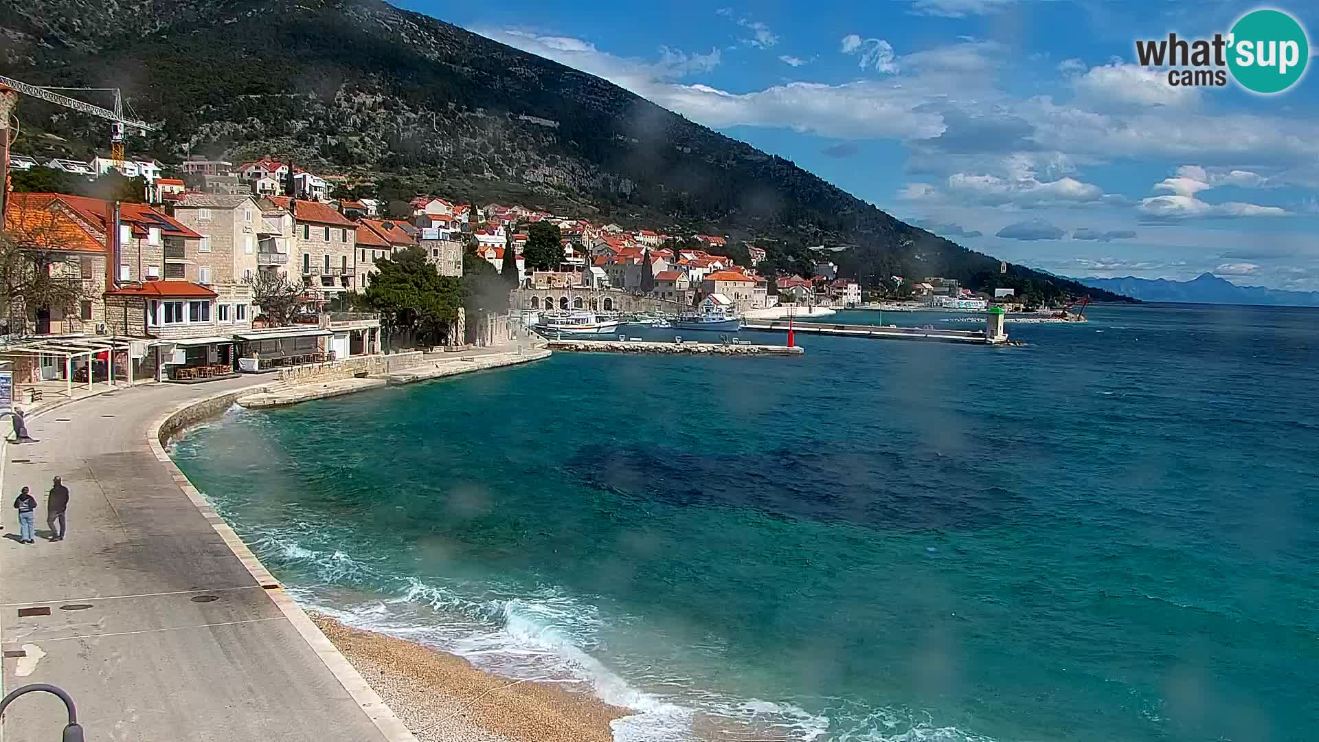 Webcam Bol Centre-Ville & Marina – Vue en direct depuis Bol, île de Brač