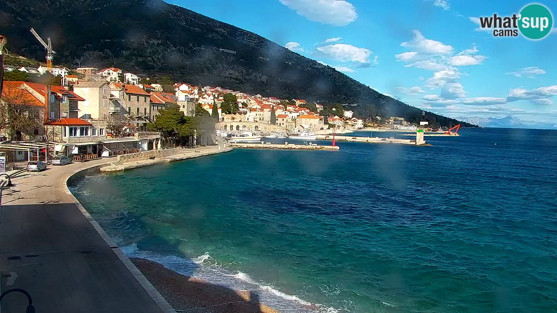 Webcam Bol Hafen & Ortszentrum – Liveblick aus Bol auf der Insel Brač