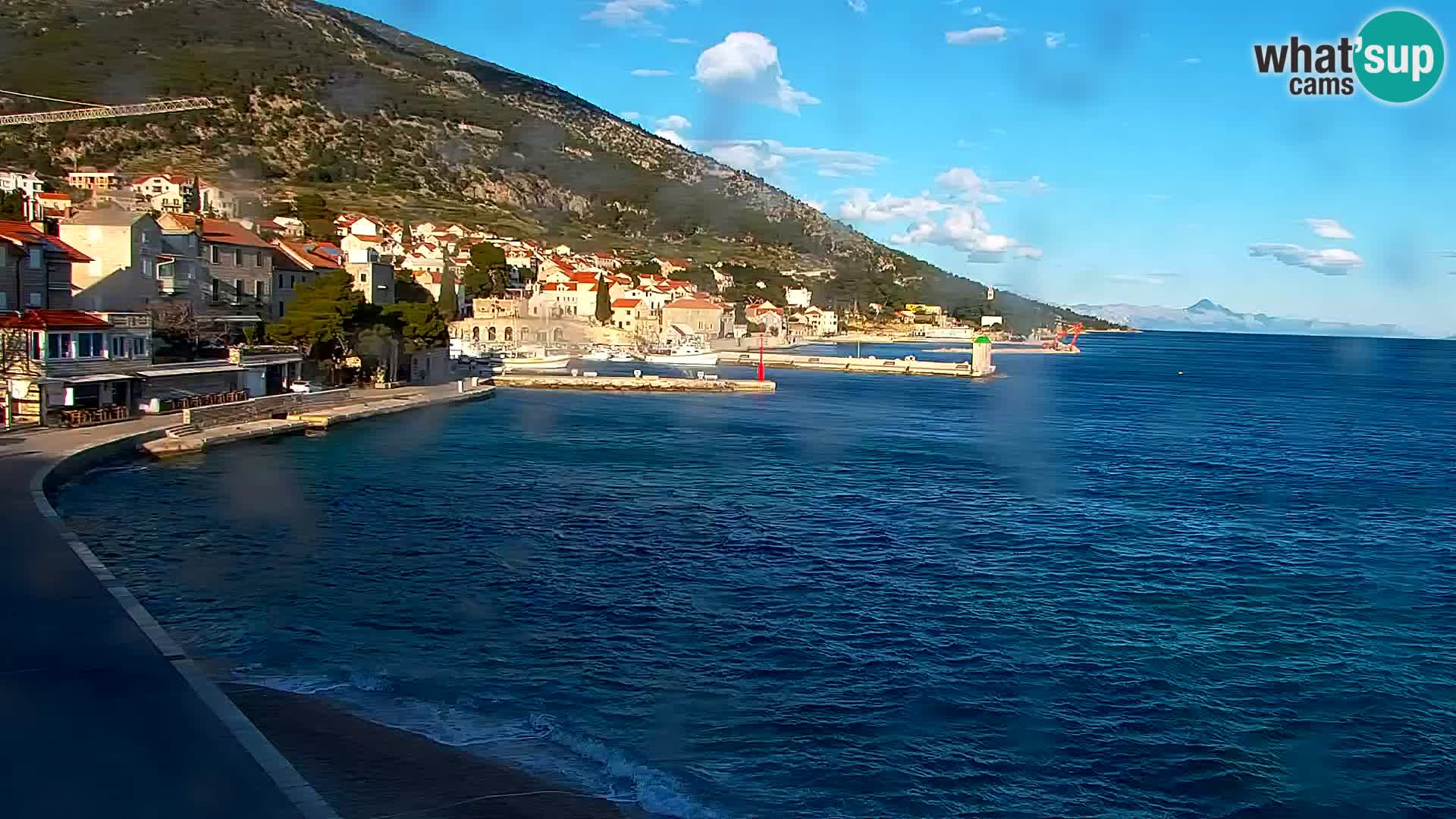 Webcam Bol centre-ville & marina – Vue en direct depuis Bol, île de Brač