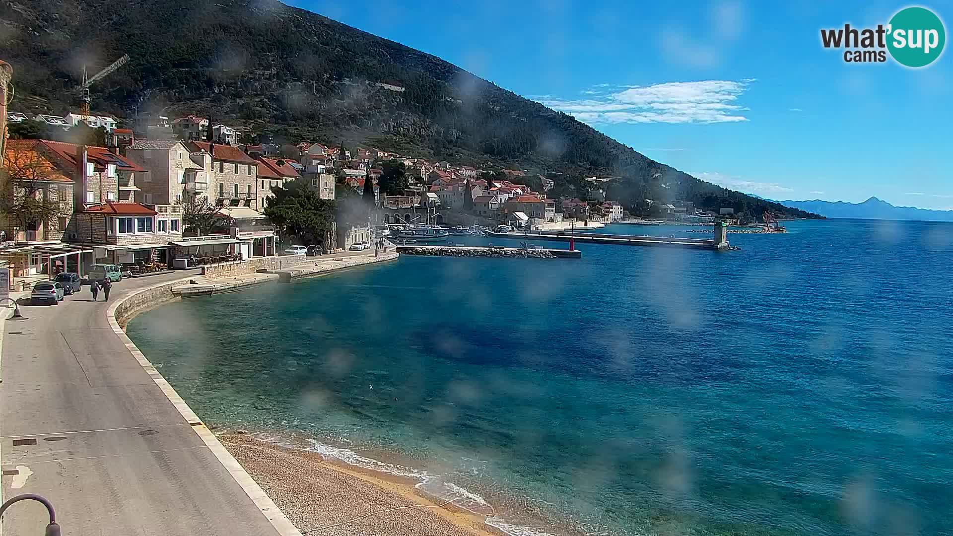 Webcam Bol centre-ville & marina – Vue en direct depuis Bol, île de Brač