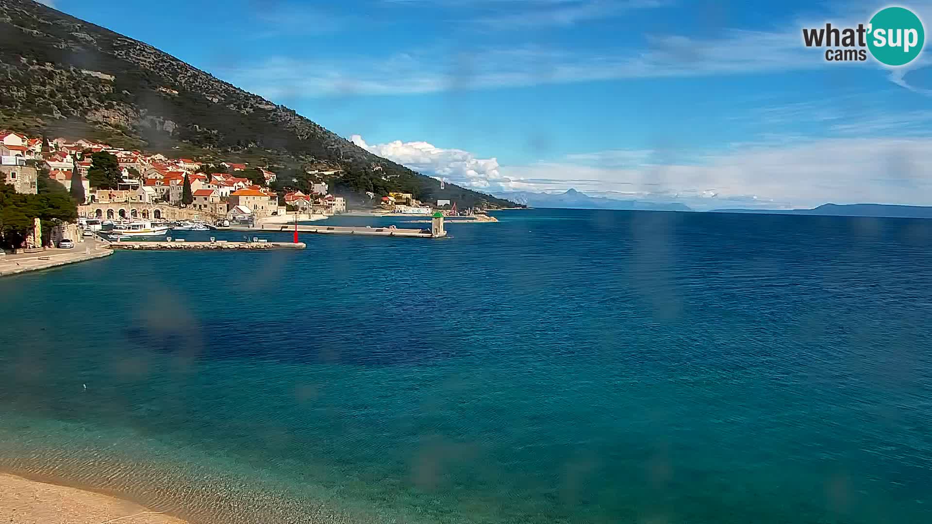 Webcam Bol centre-ville & marina – Vue en direct depuis Bol, île de Brač