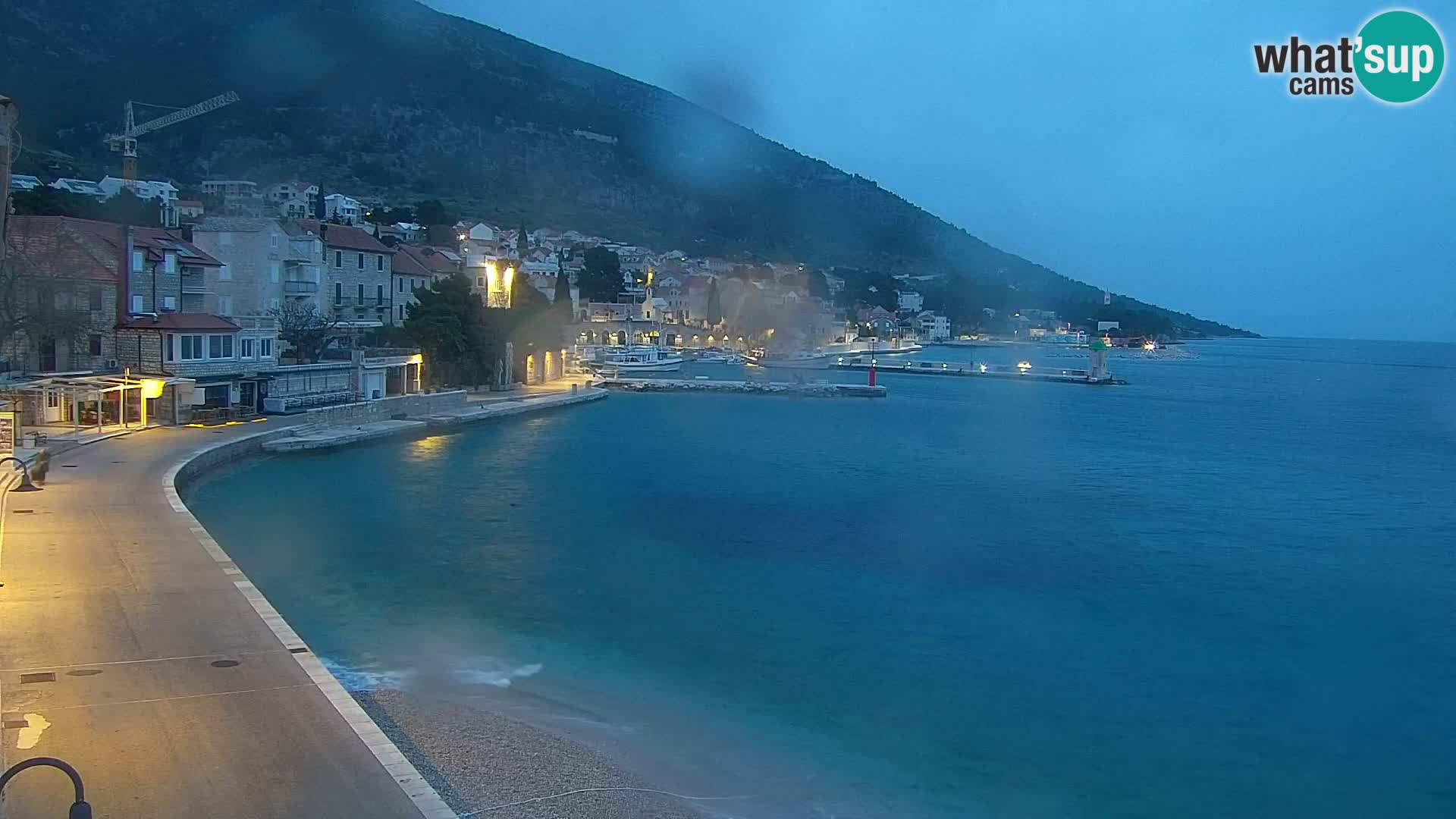 Webcam Bol Centre-Ville & Marina – Vue en direct depuis Bol, île de Brač