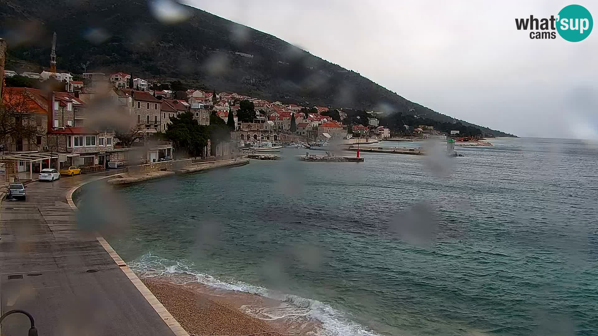 Webcam Bol Centre-Ville & Marina – Vue en direct depuis Bol, île de Brač