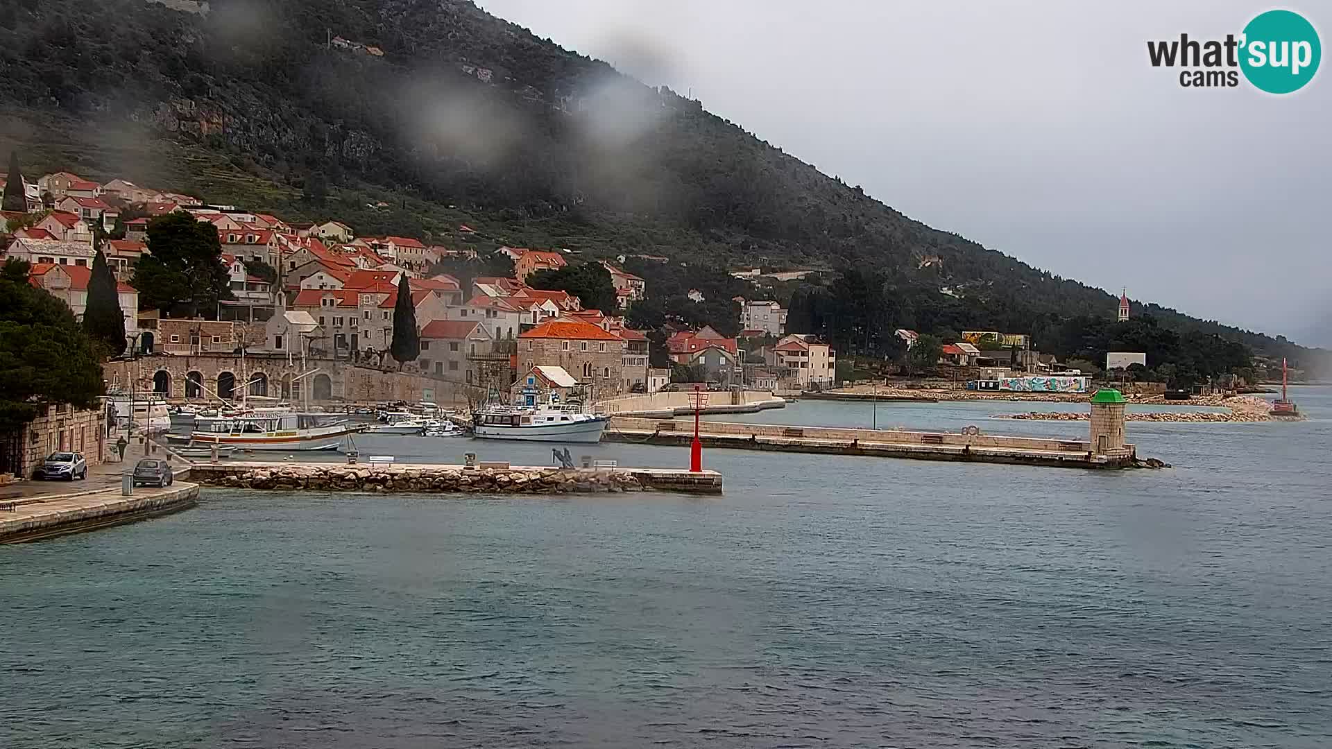 Webcam Bol Centre-Ville & Marina – Vue en direct depuis Bol, île de Brač