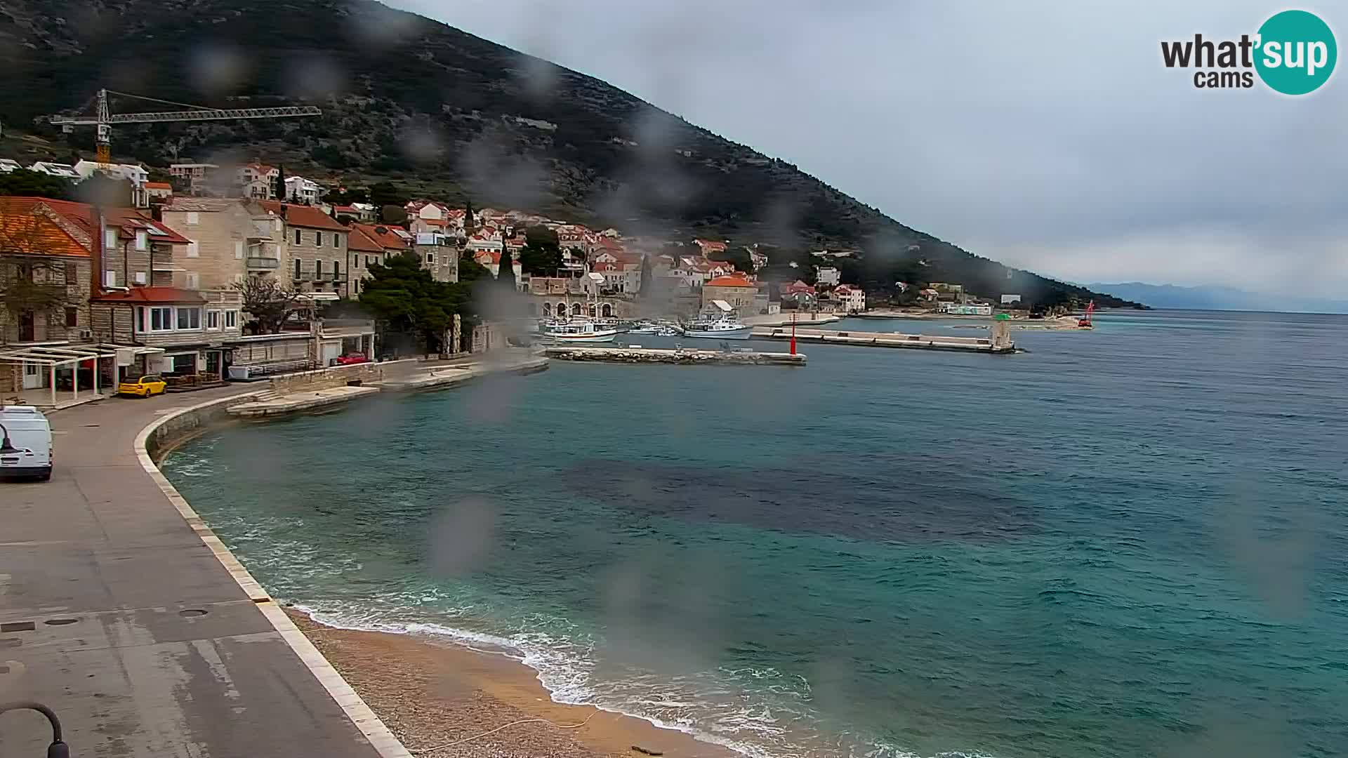 Webcam Bol Centre-Ville & Marina – Vue en direct depuis Bol, île de Brač