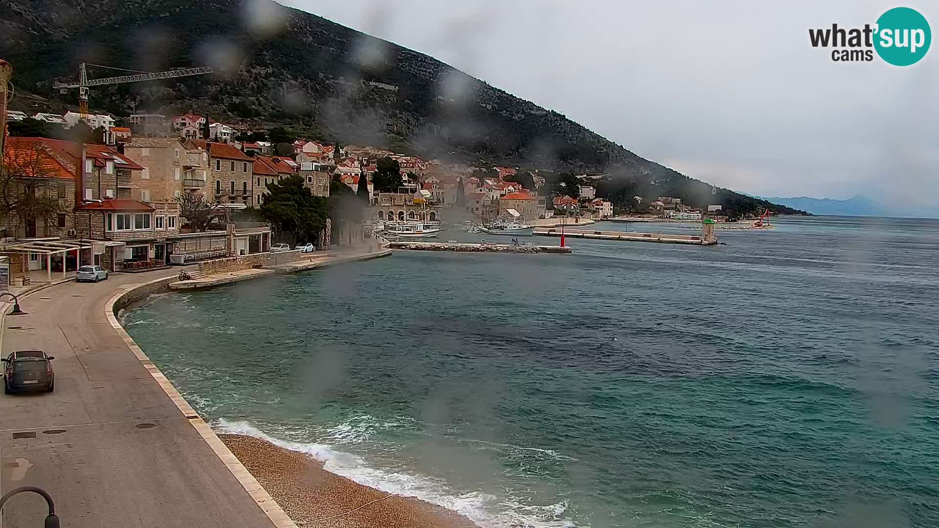 Webcam Bol Centre-Ville & Marina – Vue en direct depuis Bol, île de Brač
