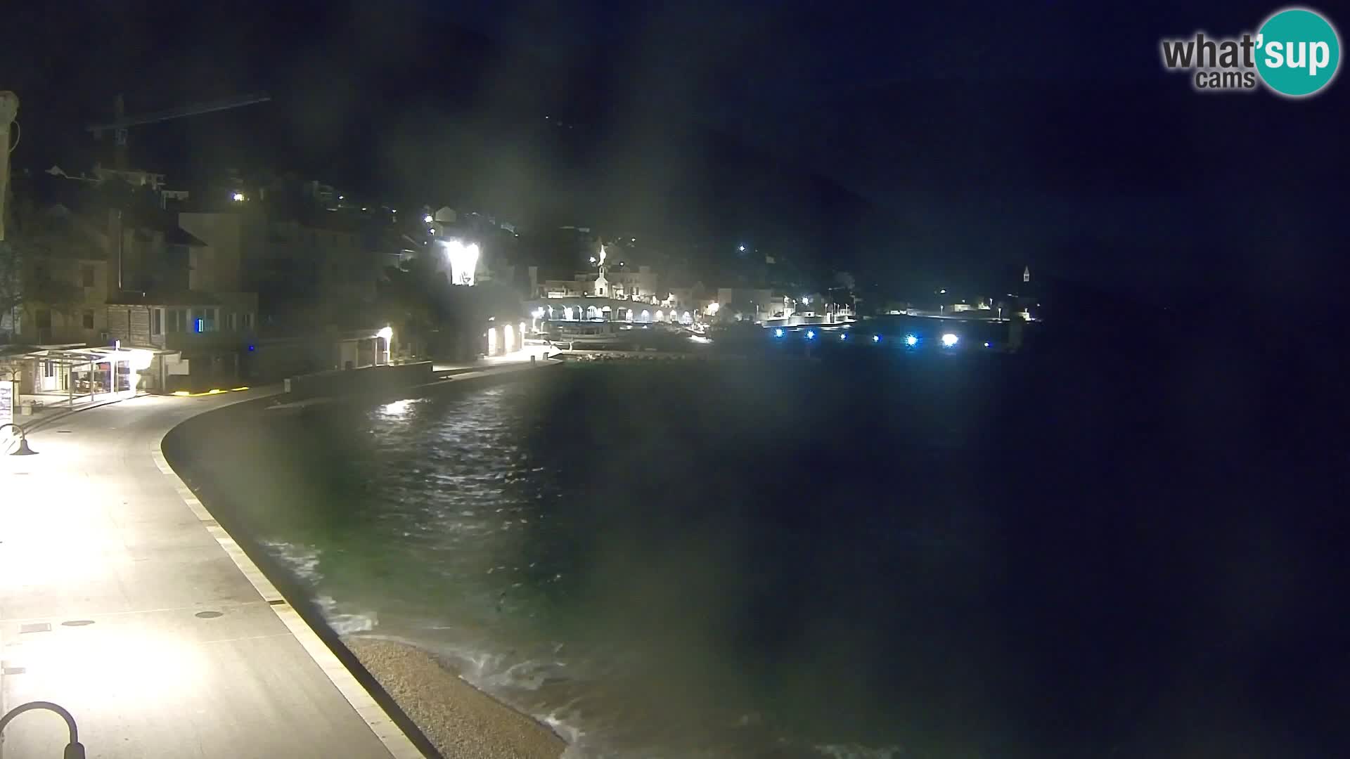 Webcam Bol Centro e Marina – Vista live dal porto di Bol