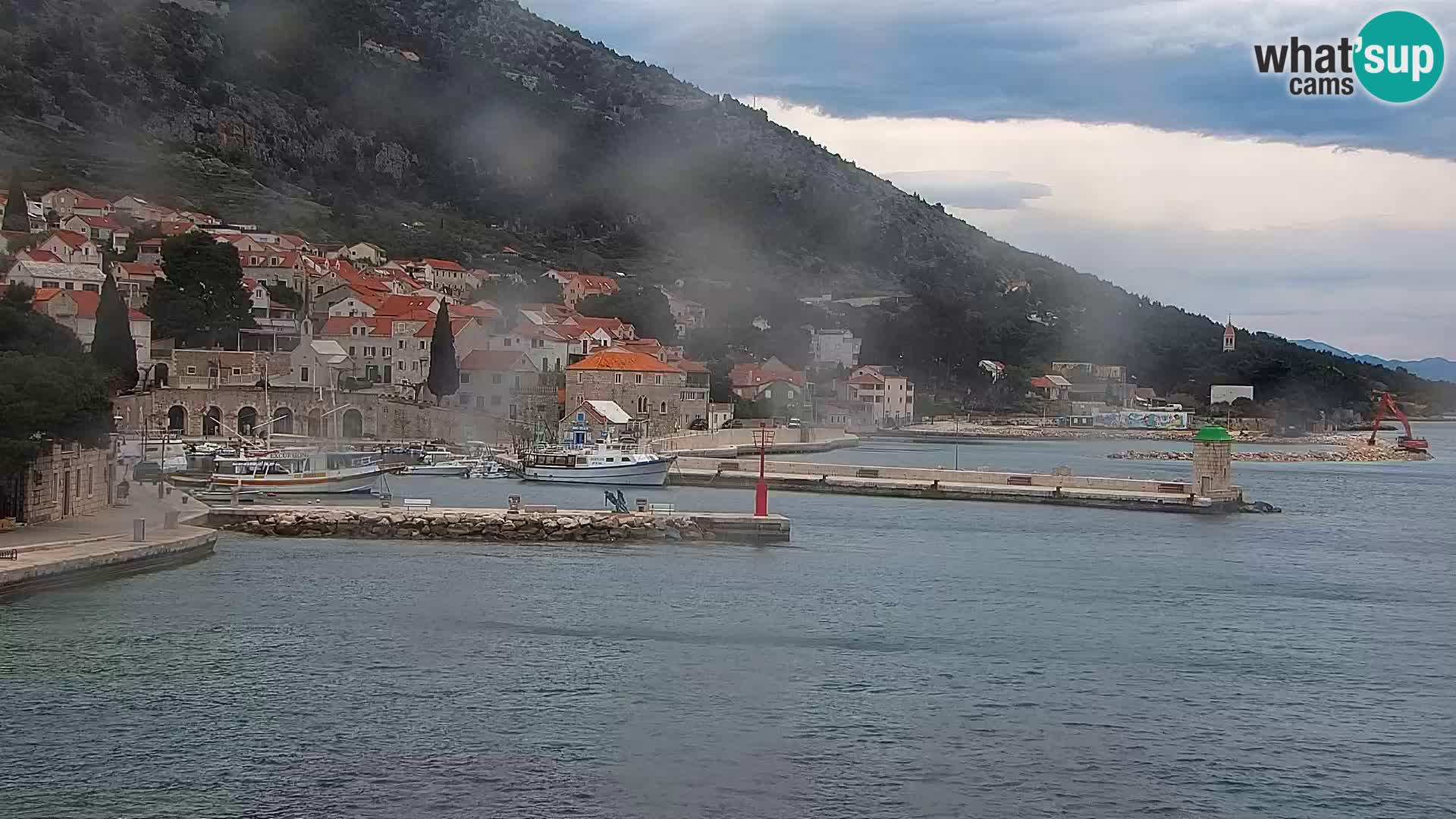 Webcam Bol centre-ville & marina – Vue en direct depuis Bol, île de Brač