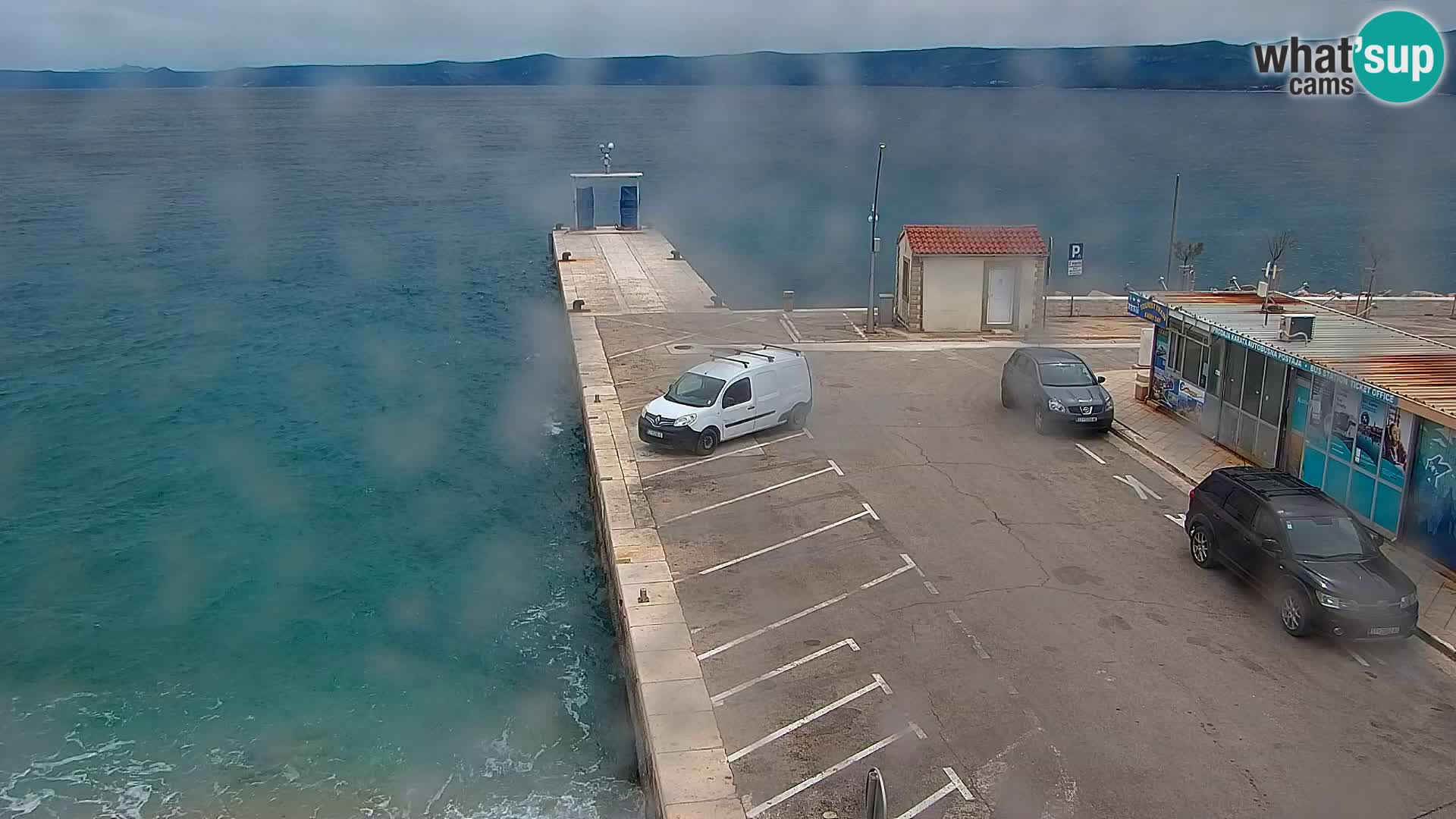 Webcam Bol centre-ville & marina – Vue en direct depuis Bol, île de Brač