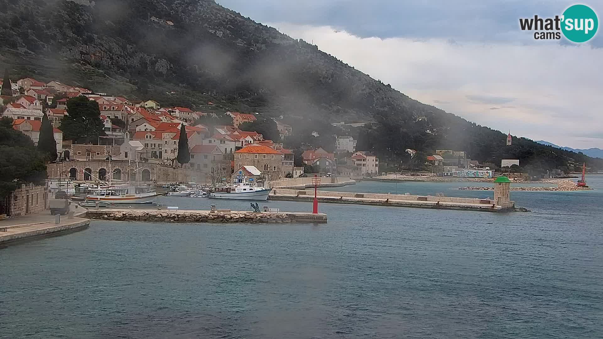 Webcam Bol centre-ville & marina – Vue en direct depuis Bol, île de Brač