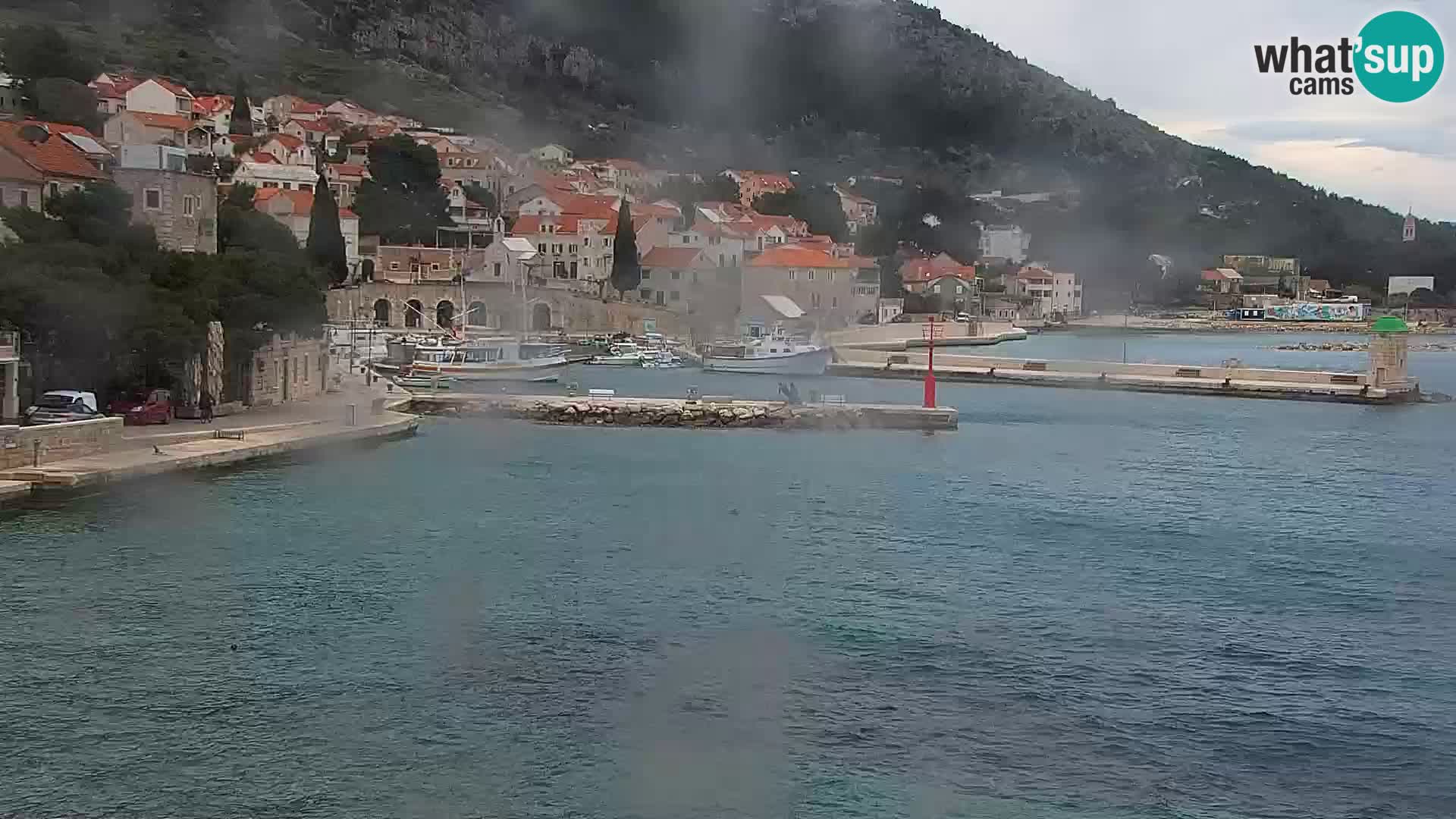 Webcam Bol centre-ville & marina – Vue en direct depuis Bol, île de Brač