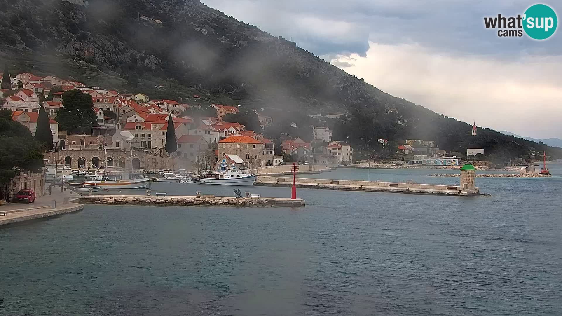 Webcam Bol Centre-Ville & Marina – Vue en direct depuis Bol, île de Brač