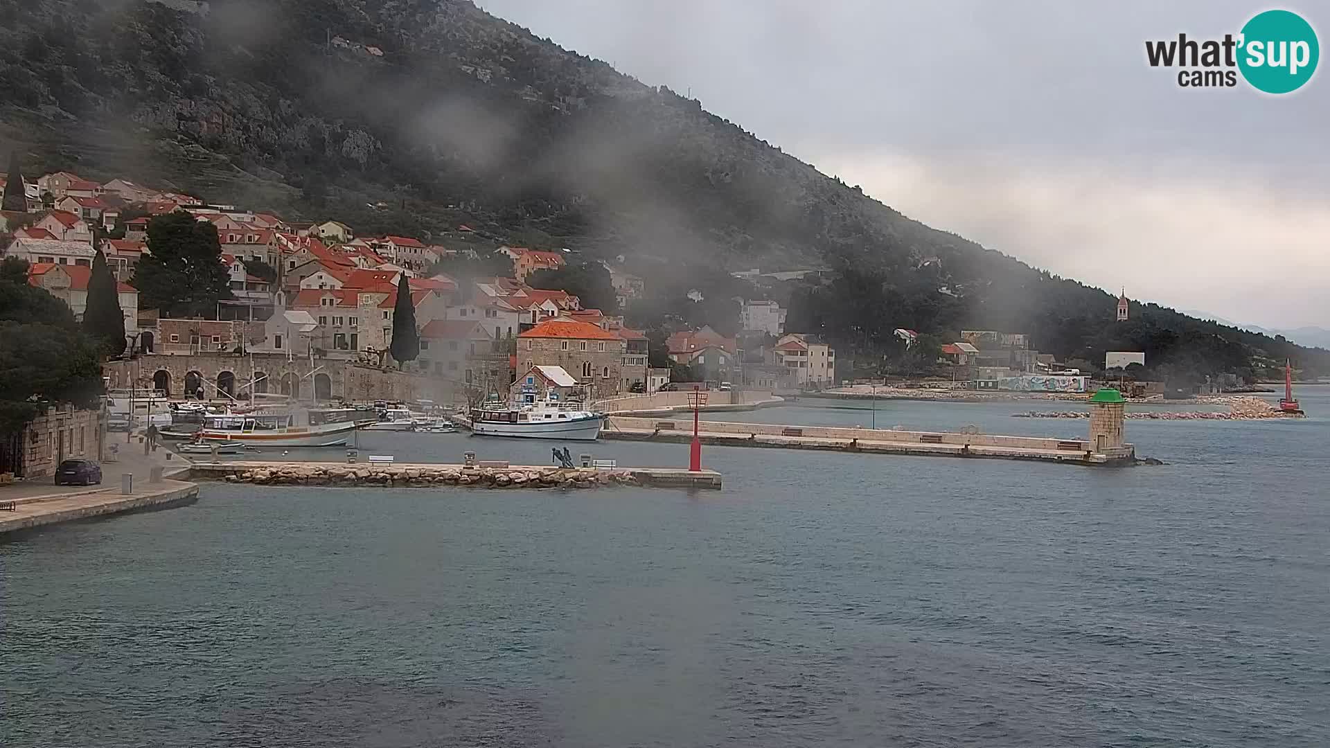 Webcam Bol Centre-Ville & Marina – Vue en direct depuis Bol, île de Brač