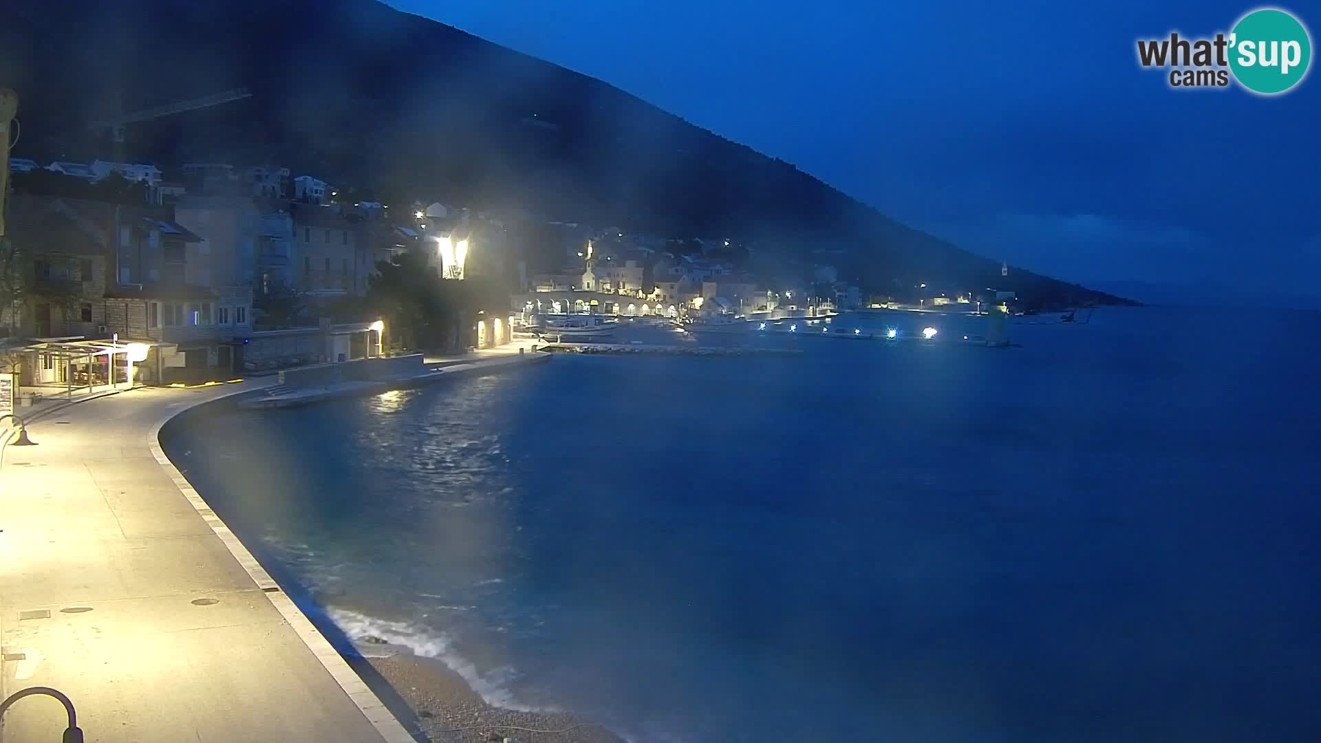 Webcam Bol centre-ville & marina – Vue en direct depuis Bol, île de Brač