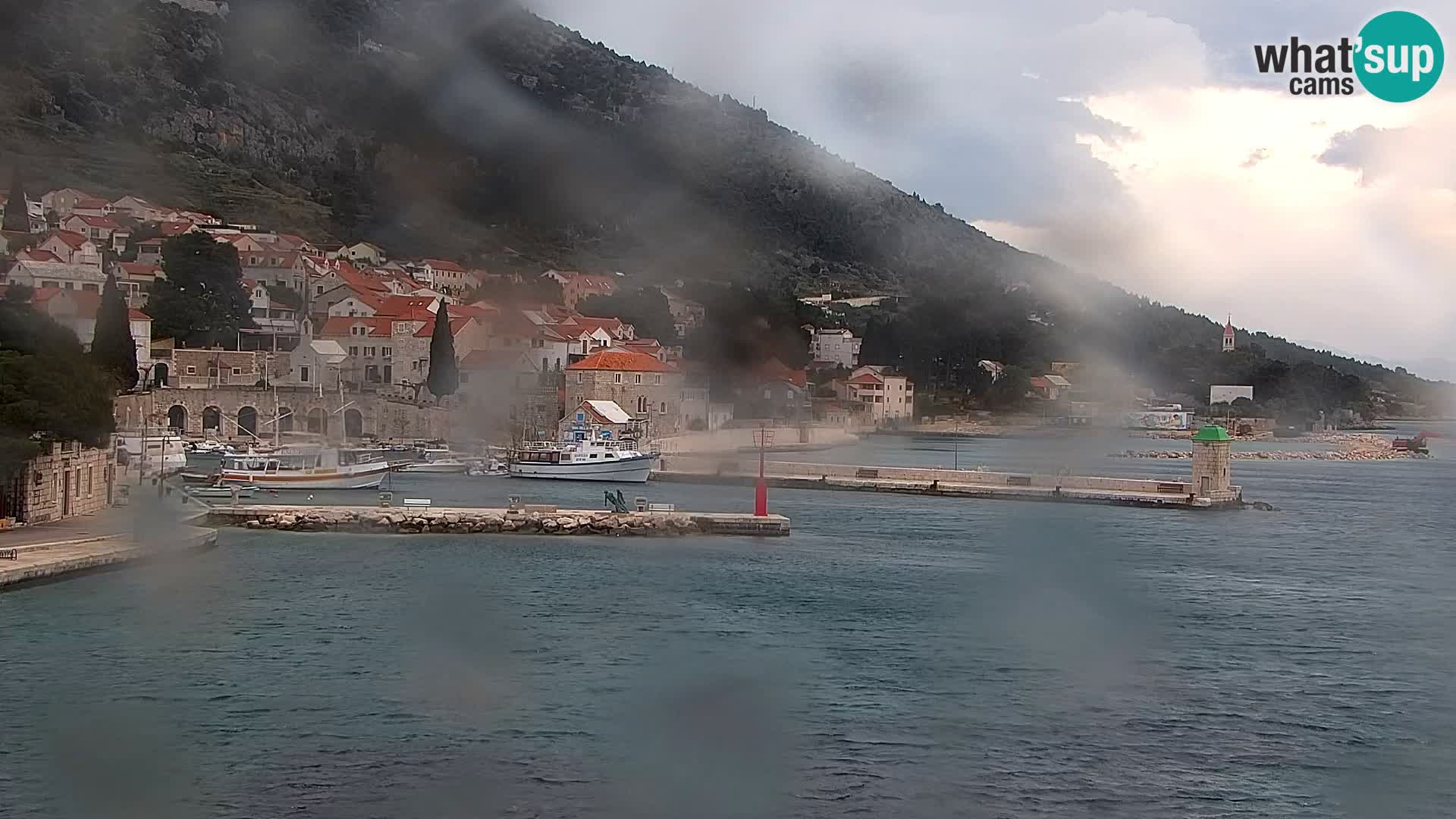 Webcam Bol Centre-Ville & Marina – Vue en direct depuis Bol, île de Brač