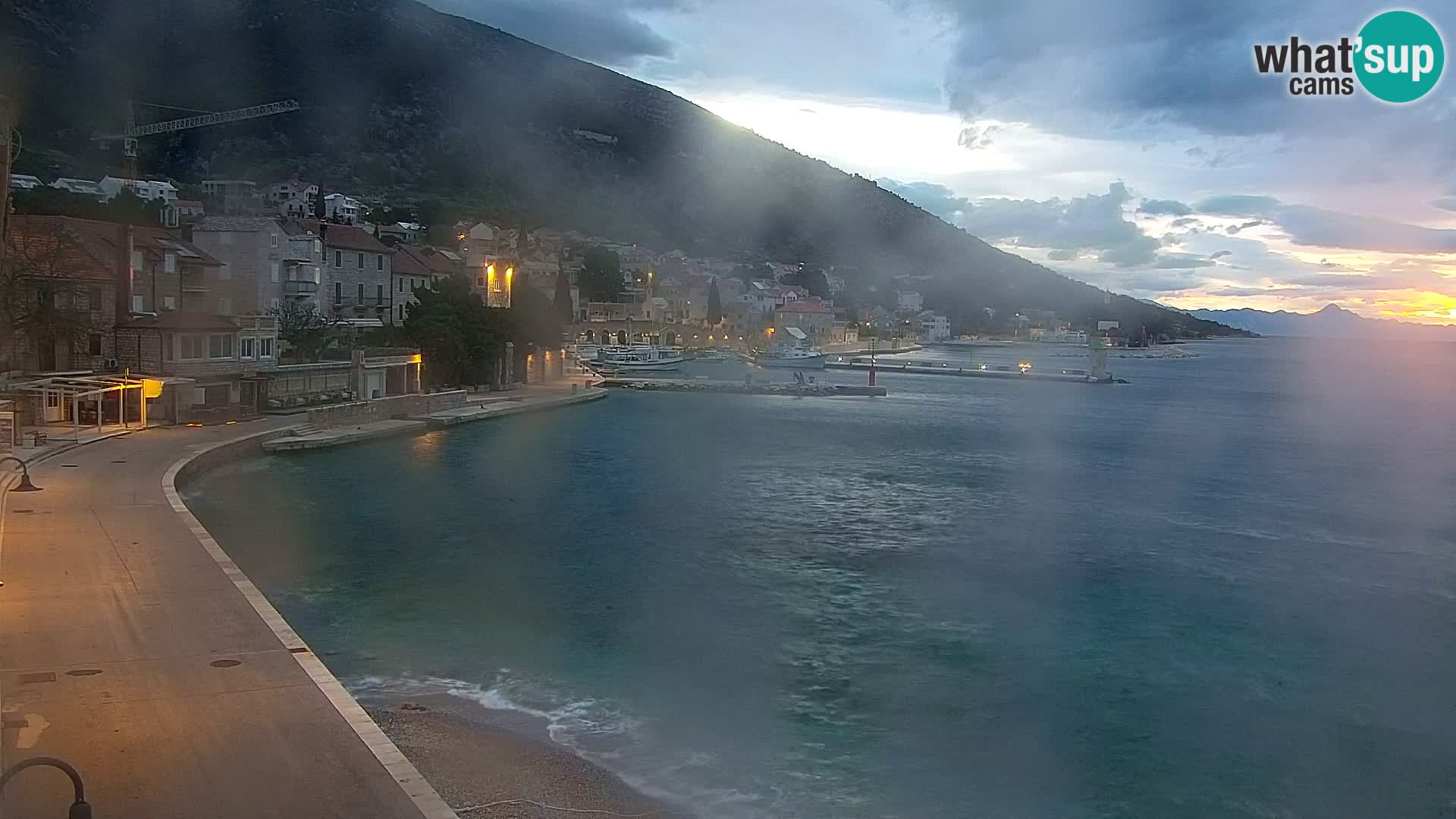 Webcam Bol Centre-Ville & Marina – Vue en direct depuis Bol, île de Brač