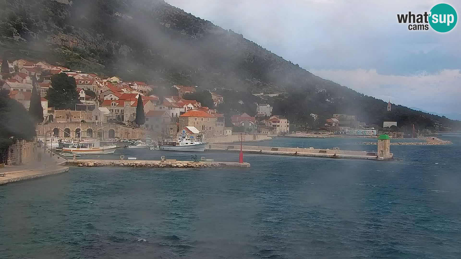 Webcam Bol centre-ville & marina – Vue en direct depuis Bol, île de Brač