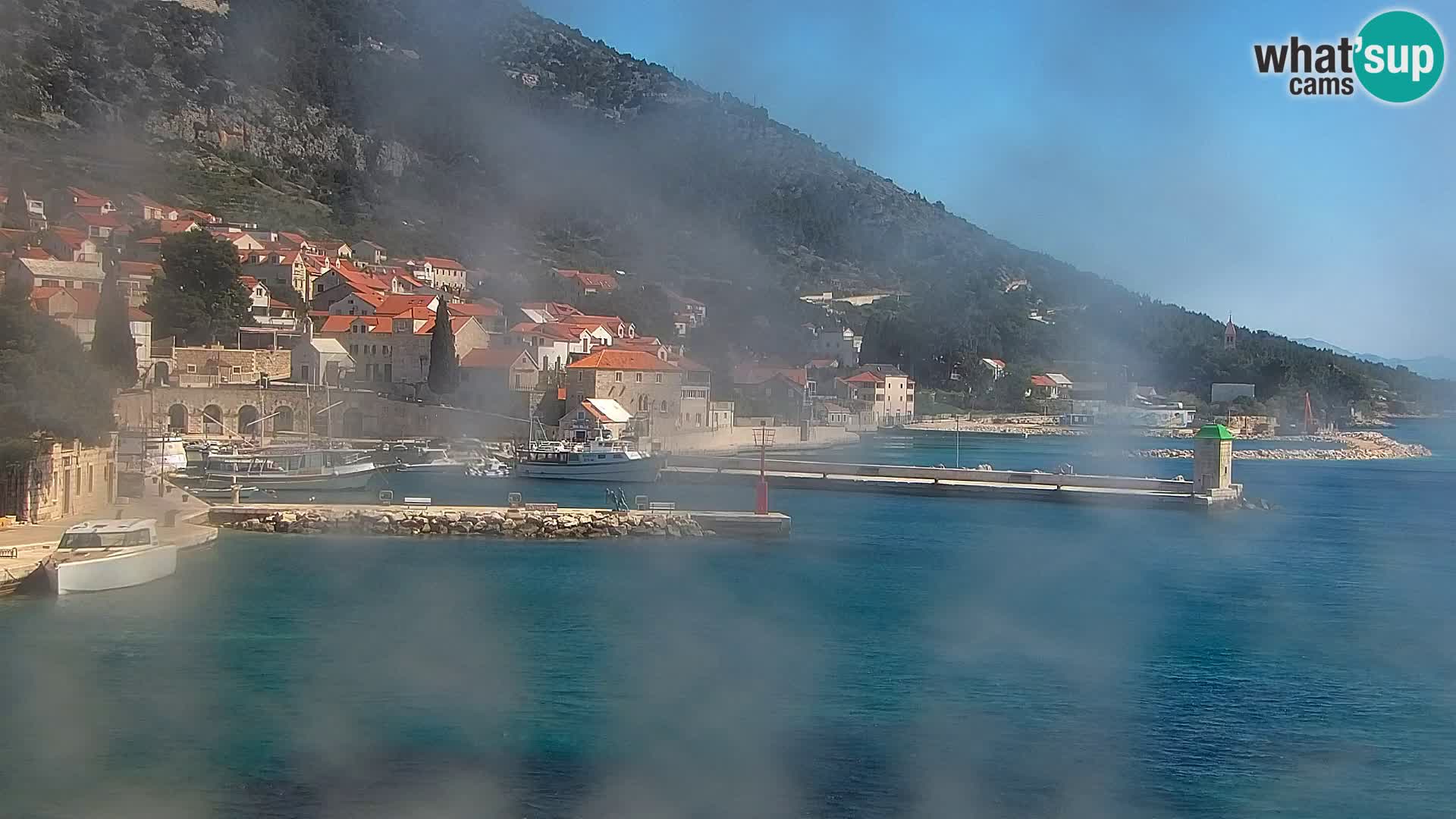Webcam Bol centre-ville & marina – Vue en direct depuis Bol, île de Brač