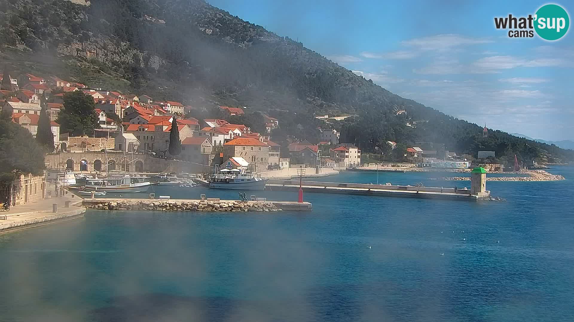 Webcam Bol centre-ville & marina – Vue en direct depuis Bol, île de Brač