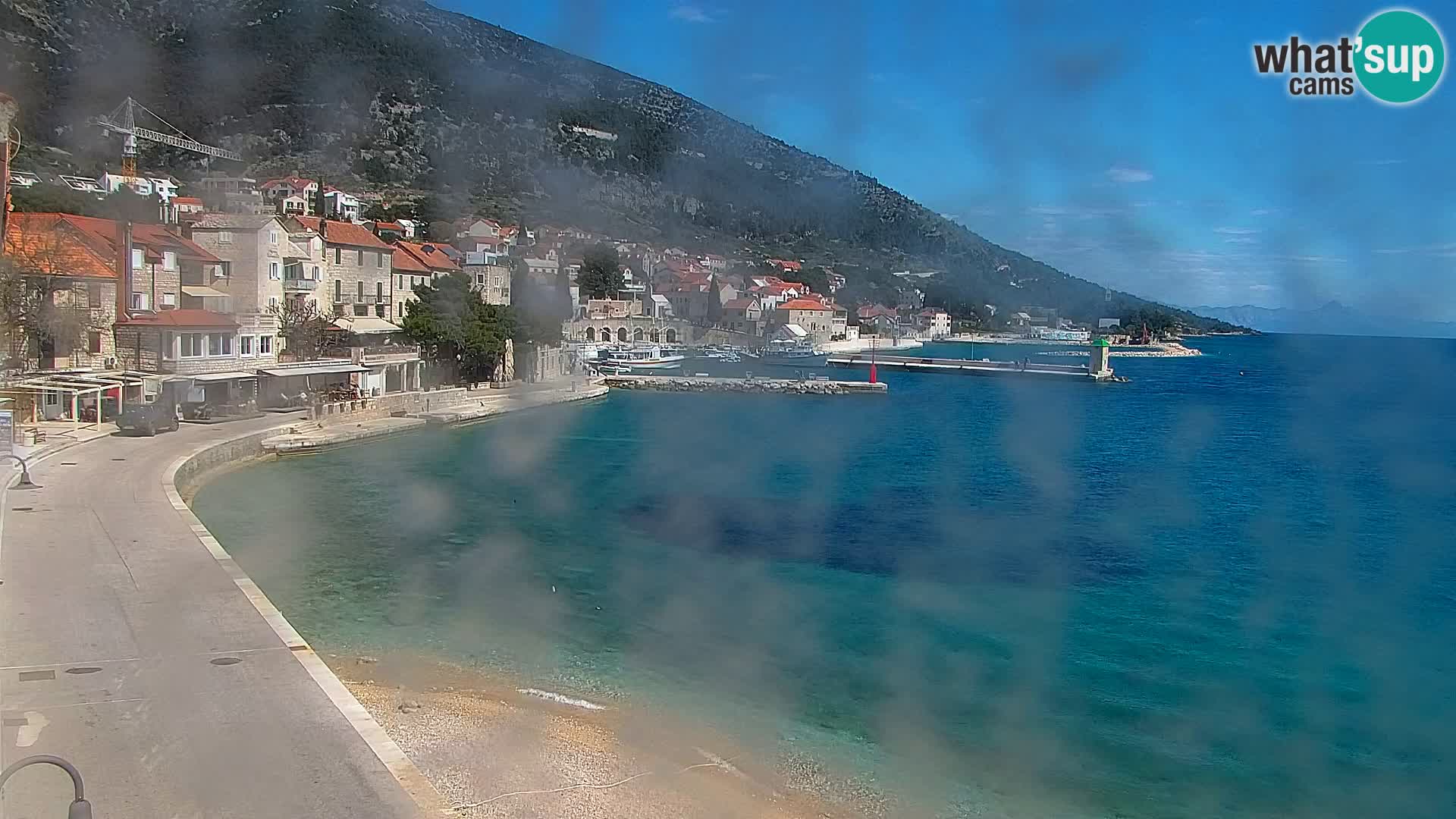 Webcam Bol Centro e Marina – Vista live dal porto di Bol