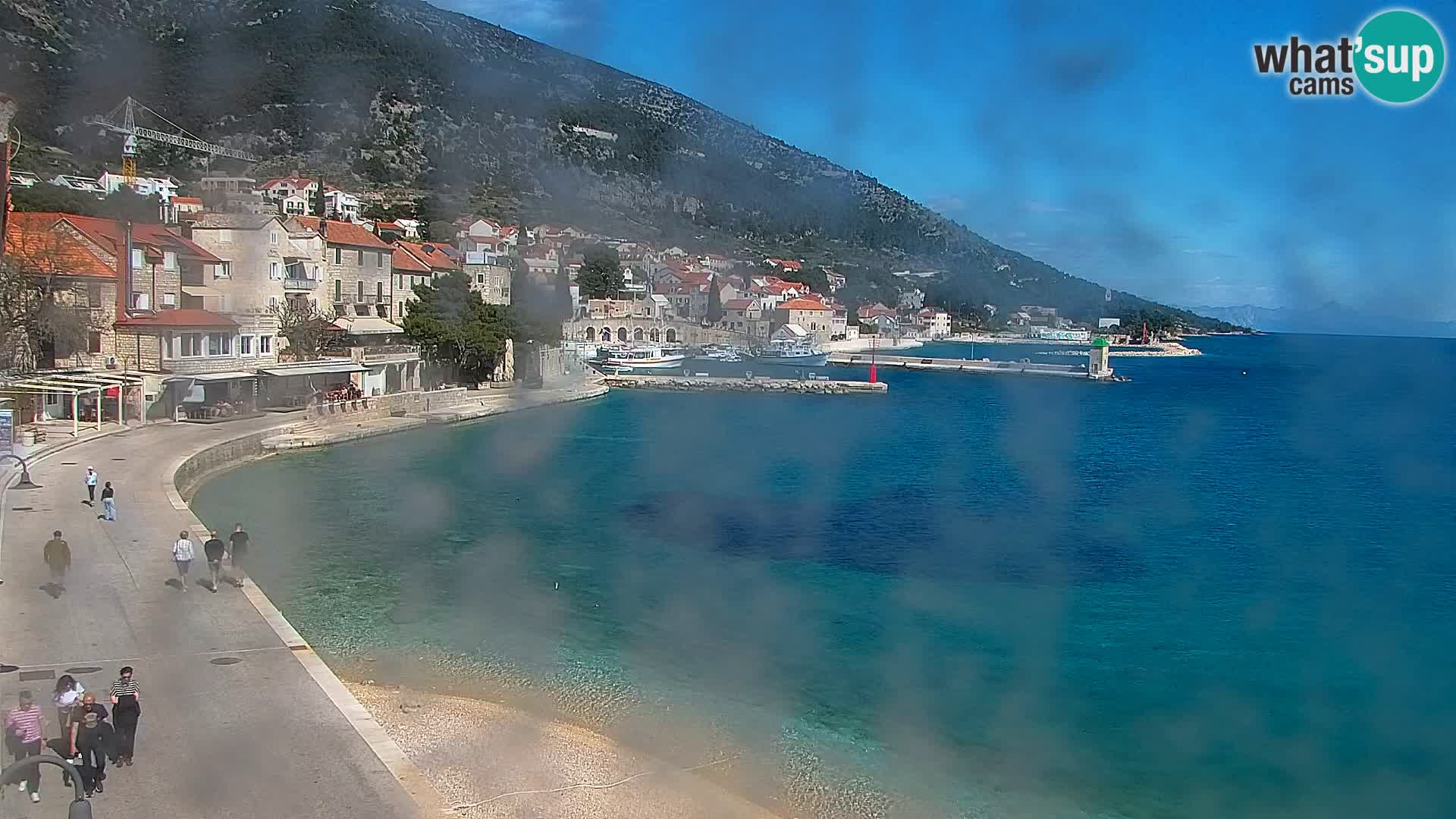 Webcam Bol centre-ville & marina – Vue en direct depuis Bol, île de Brač