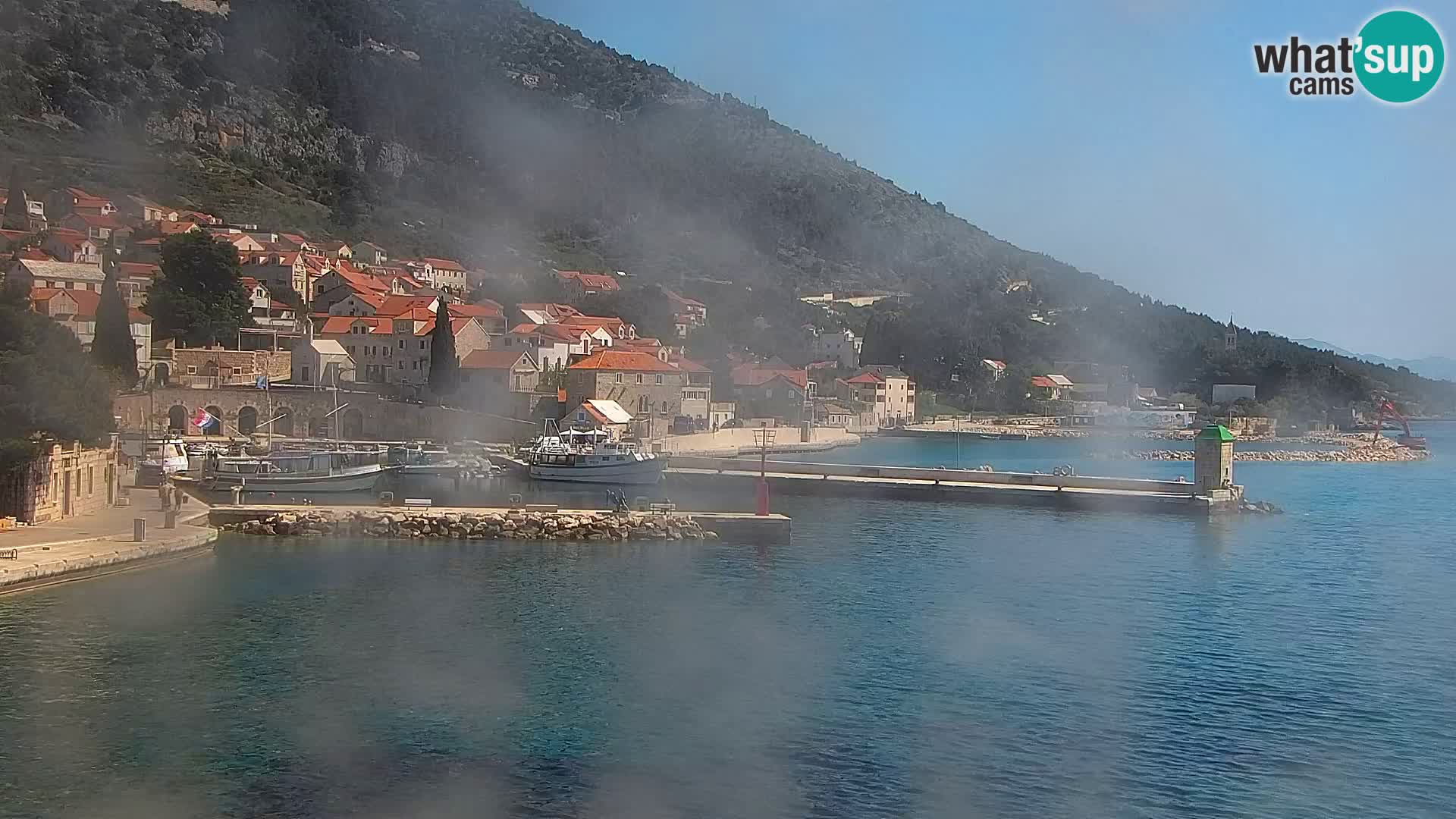 Webcam Bol centre-ville & marina – Vue en direct depuis Bol, île de Brač