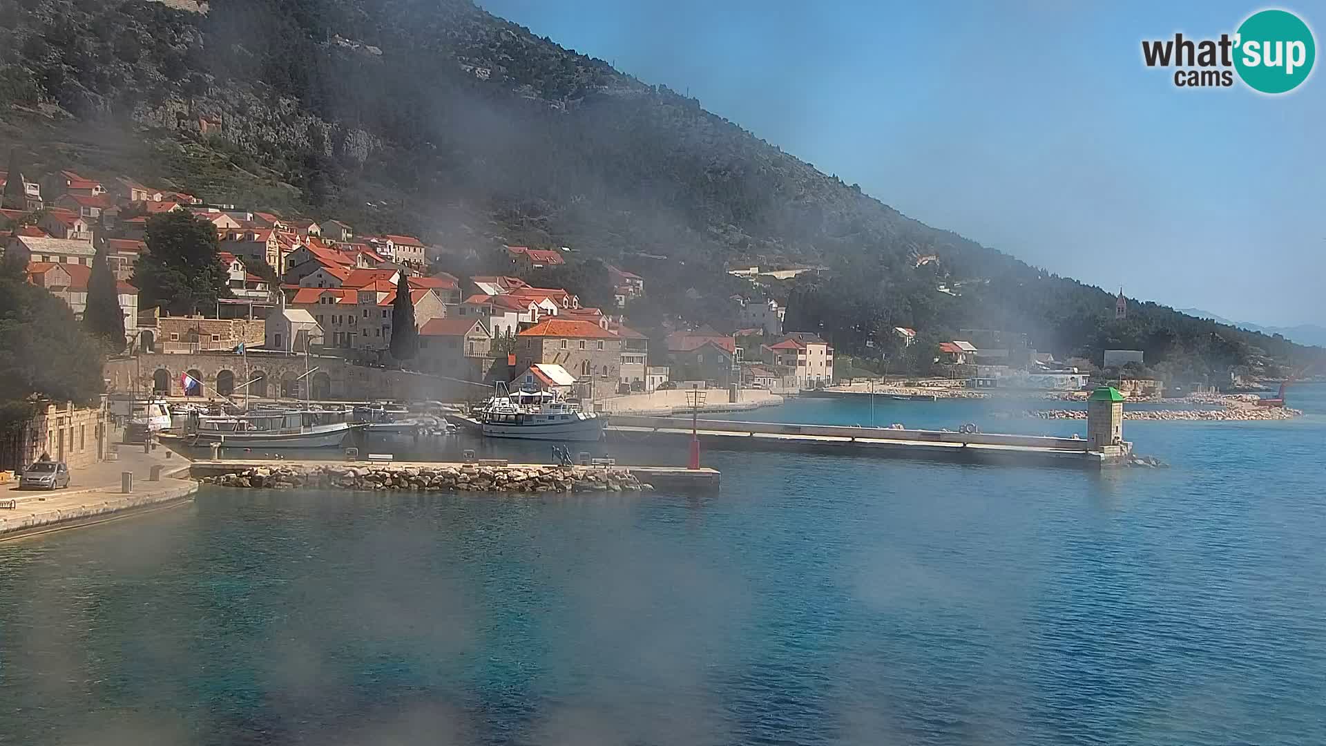 Webcam Bol centre-ville & marina – Vue en direct depuis Bol, île de Brač