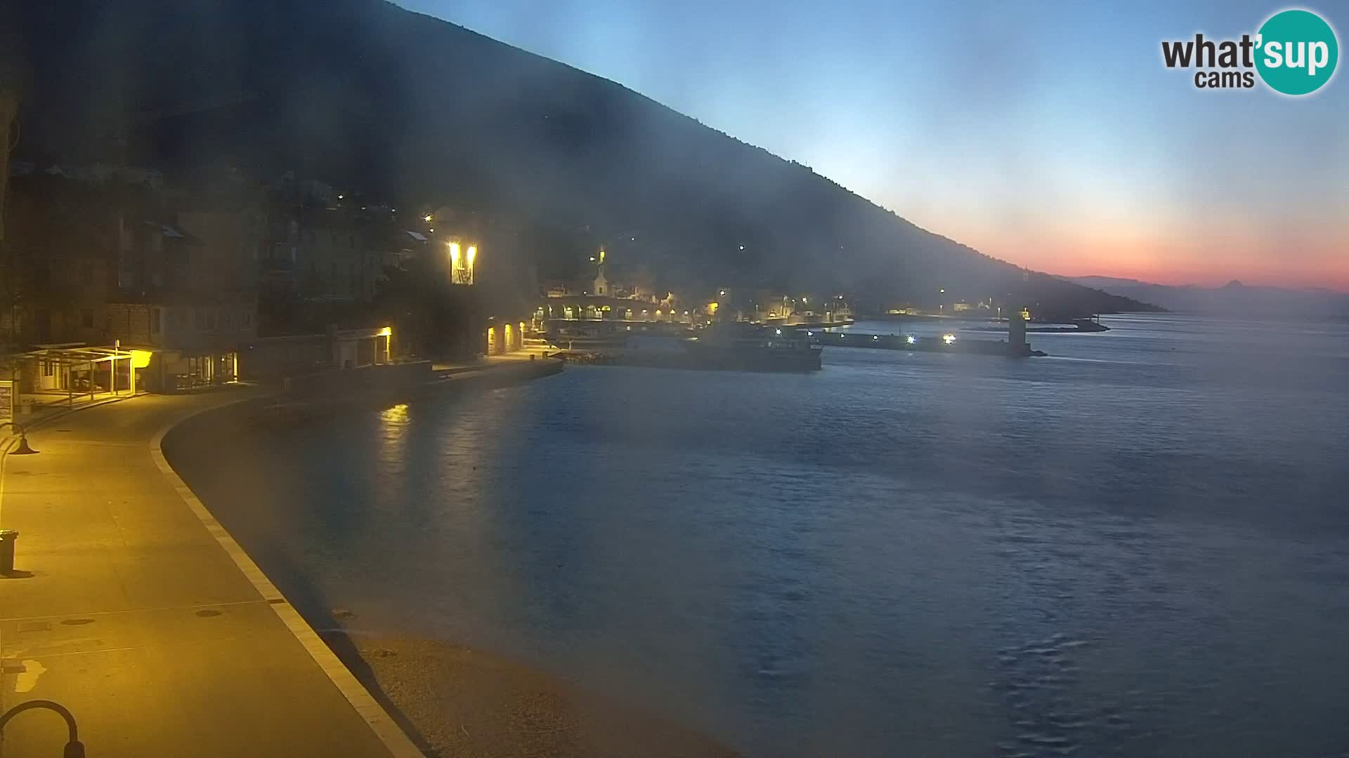 Webcam Bol Centre-Ville & Marina – Vue en direct depuis Bol, île de Brač