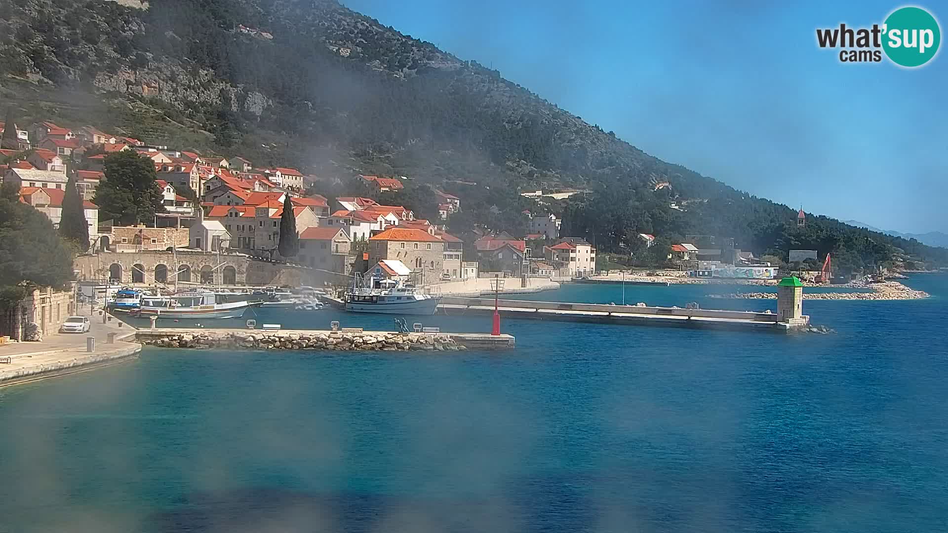 Webcam Bol centre-ville & marina – Vue en direct depuis Bol, île de Brač
