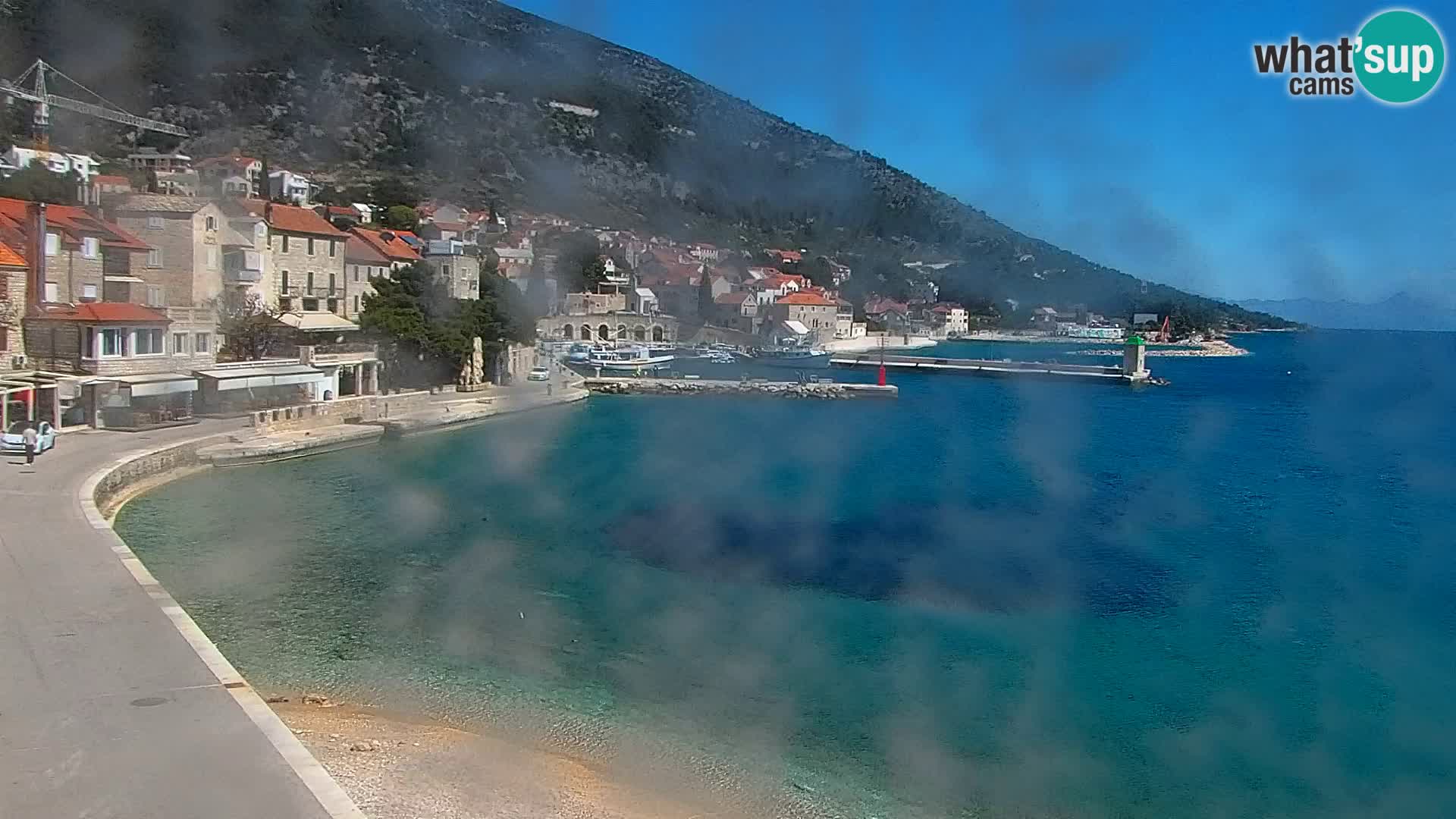 Webcam Bol Centre-Ville & Marina – Vue en direct depuis Bol, île de Brač