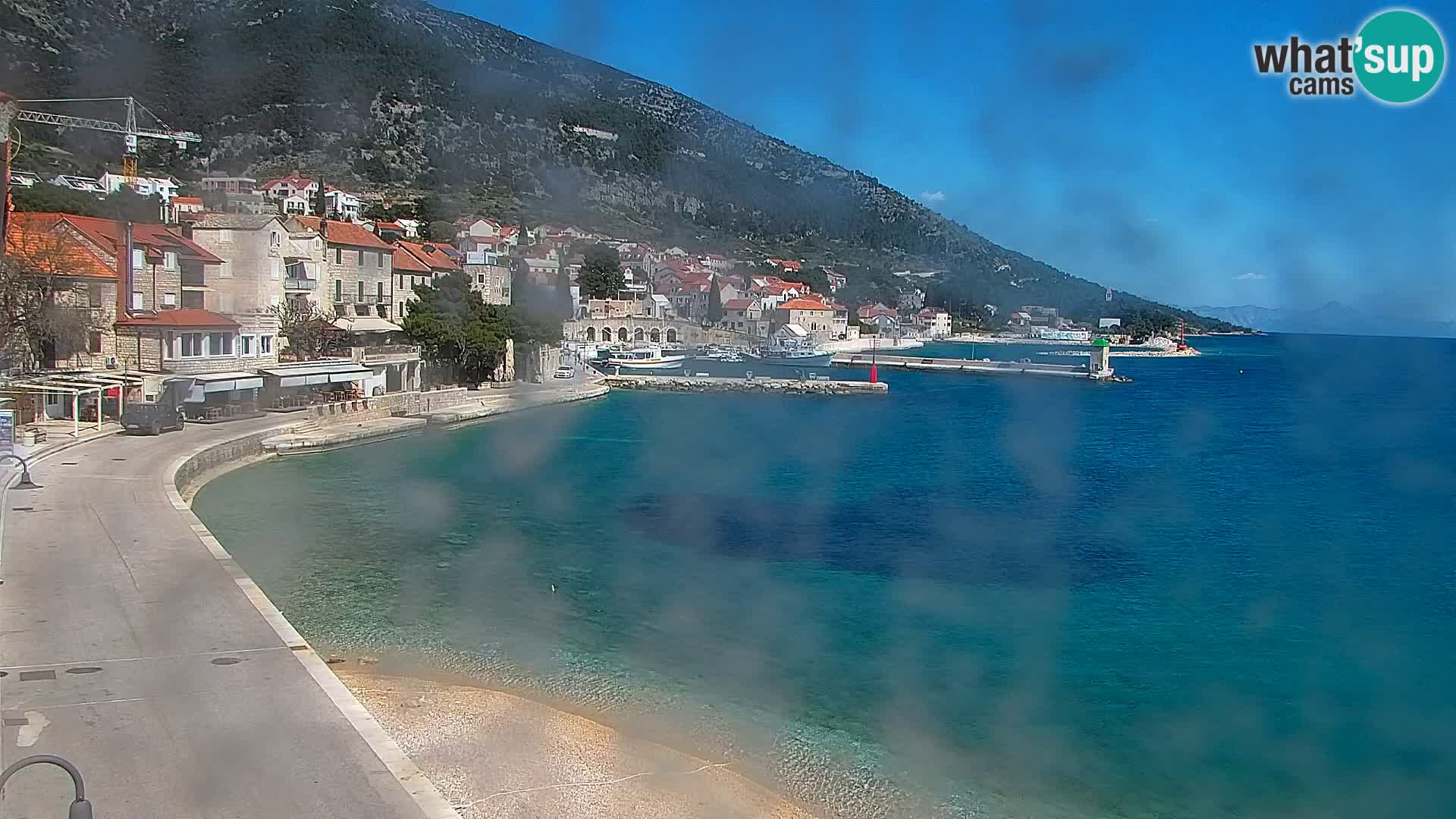 Webcam Bol centre-ville & marina – Vue en direct depuis Bol, île de Brač