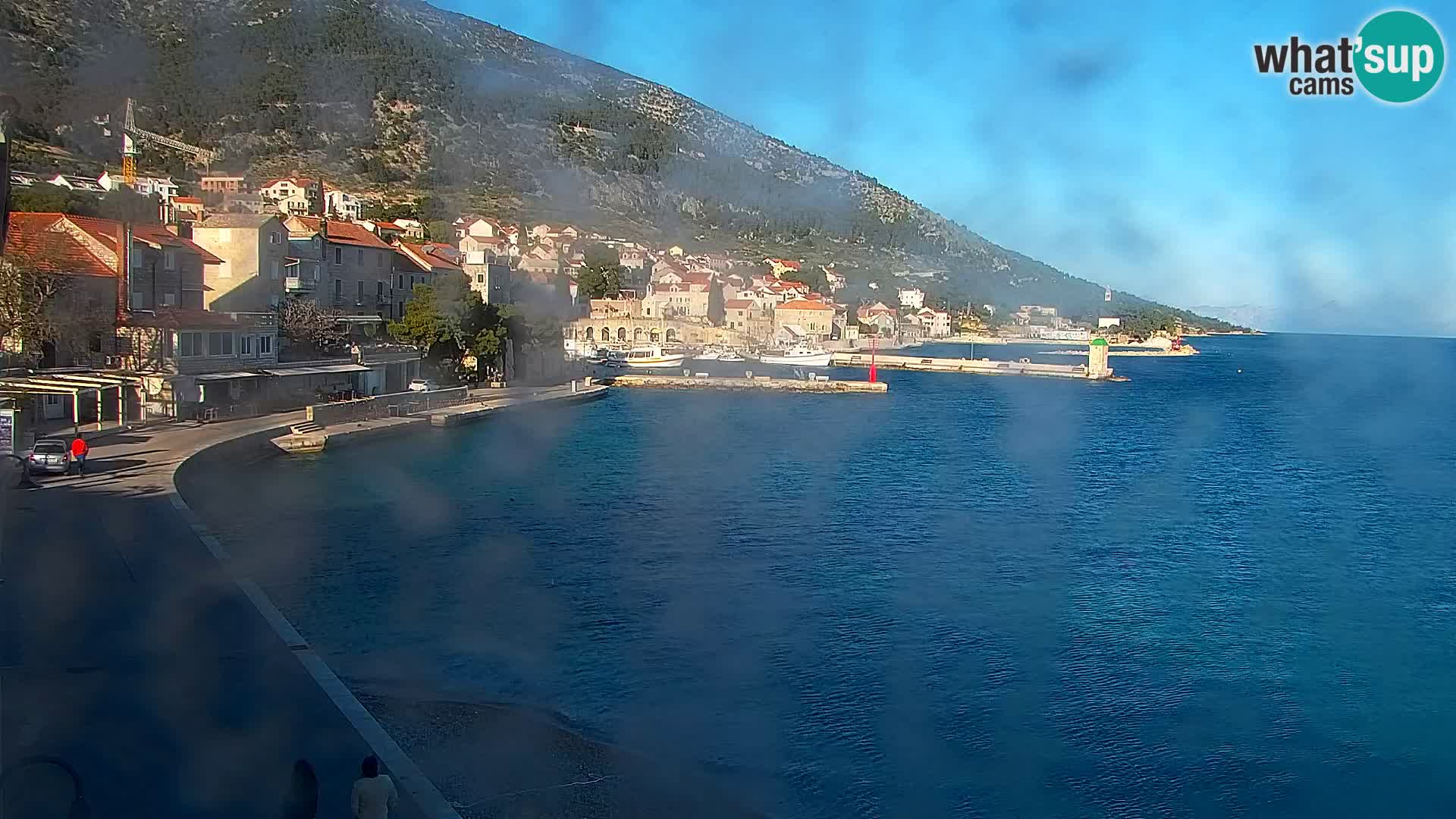 Webcam Bol Centro e Marina – Vista live dal porto di Bol