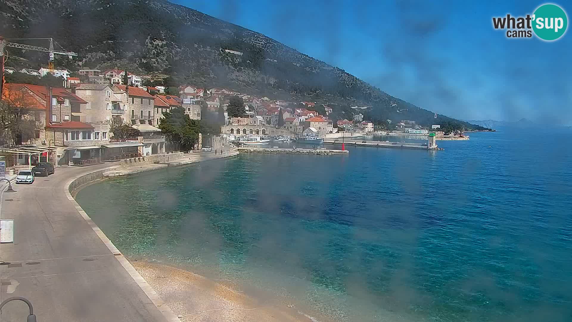 Webcam Bol centre-ville & marina – Vue en direct depuis Bol, île de Brač