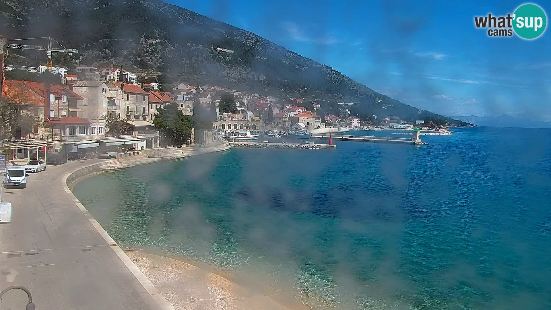 Webcam Bol centre-ville & marina – Vue en direct depuis Bol, île de Brač