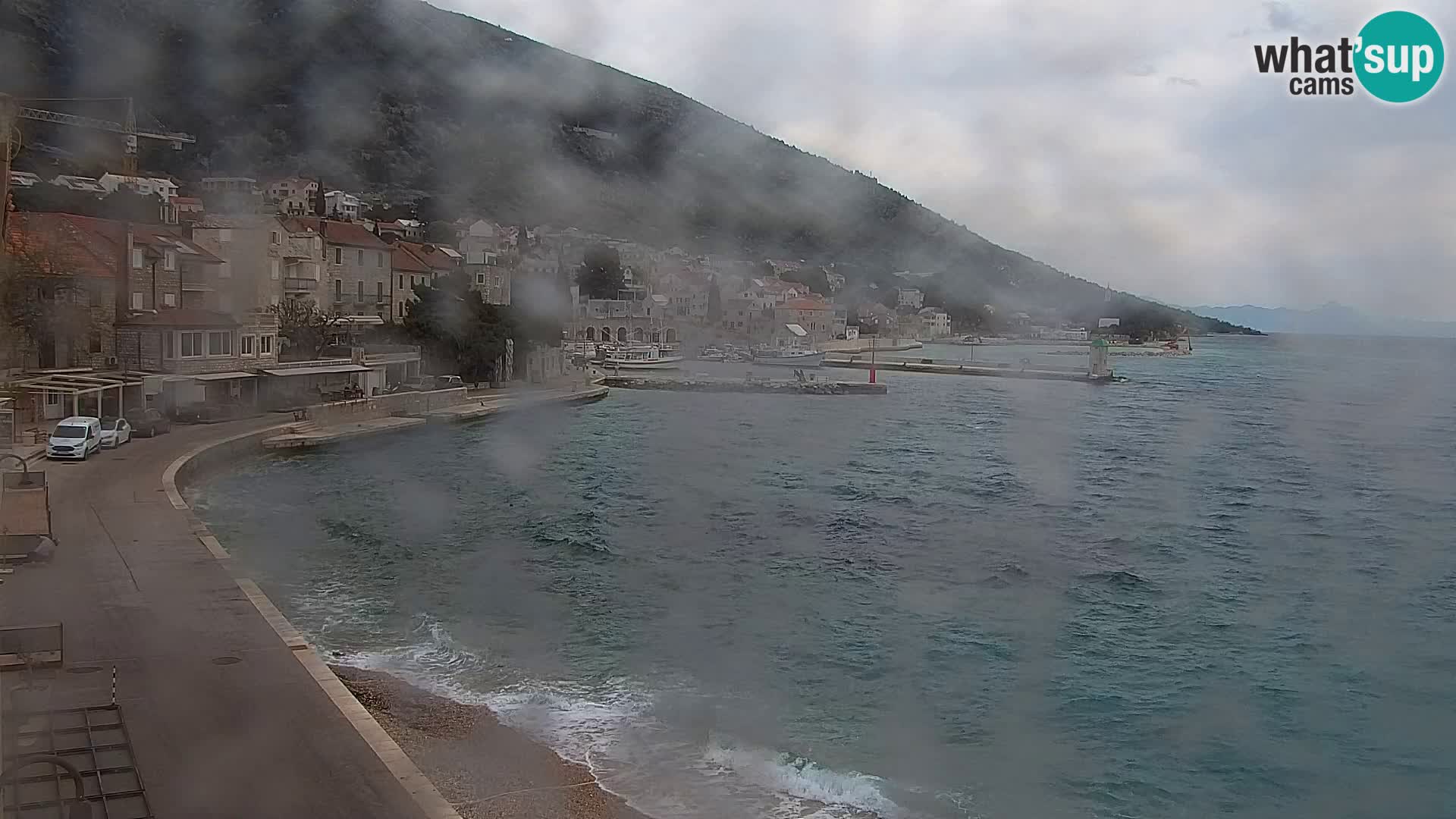 Webcam Bol Centre-Ville & Marina – Vue en direct depuis Bol, île de Brač