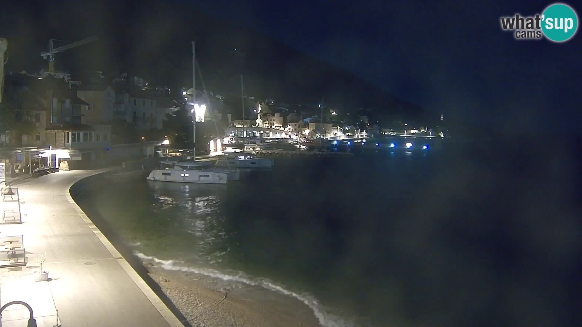 Webcam Bol Centre-Ville & Marina – Vue en direct depuis Bol, île de Brač
