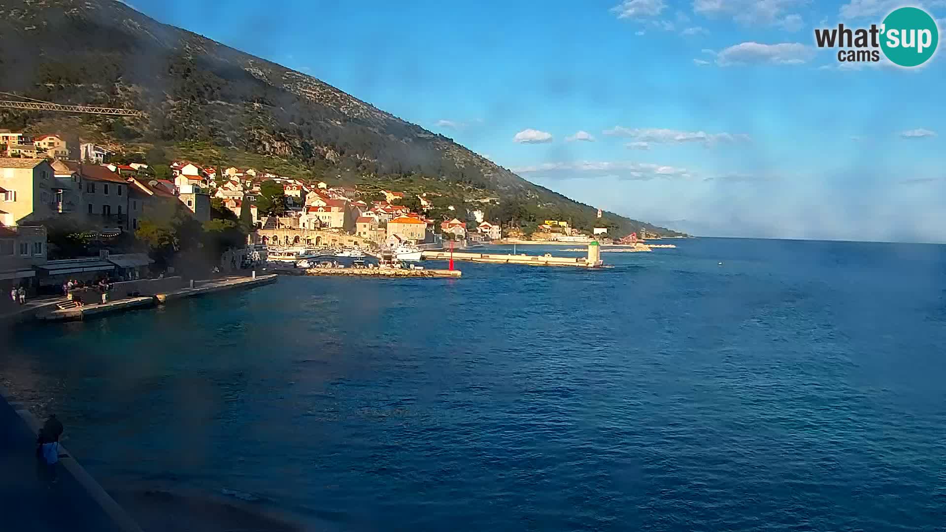 Webcam Bol Centre-Ville & Marina – Vue en direct depuis Bol, île de Brač